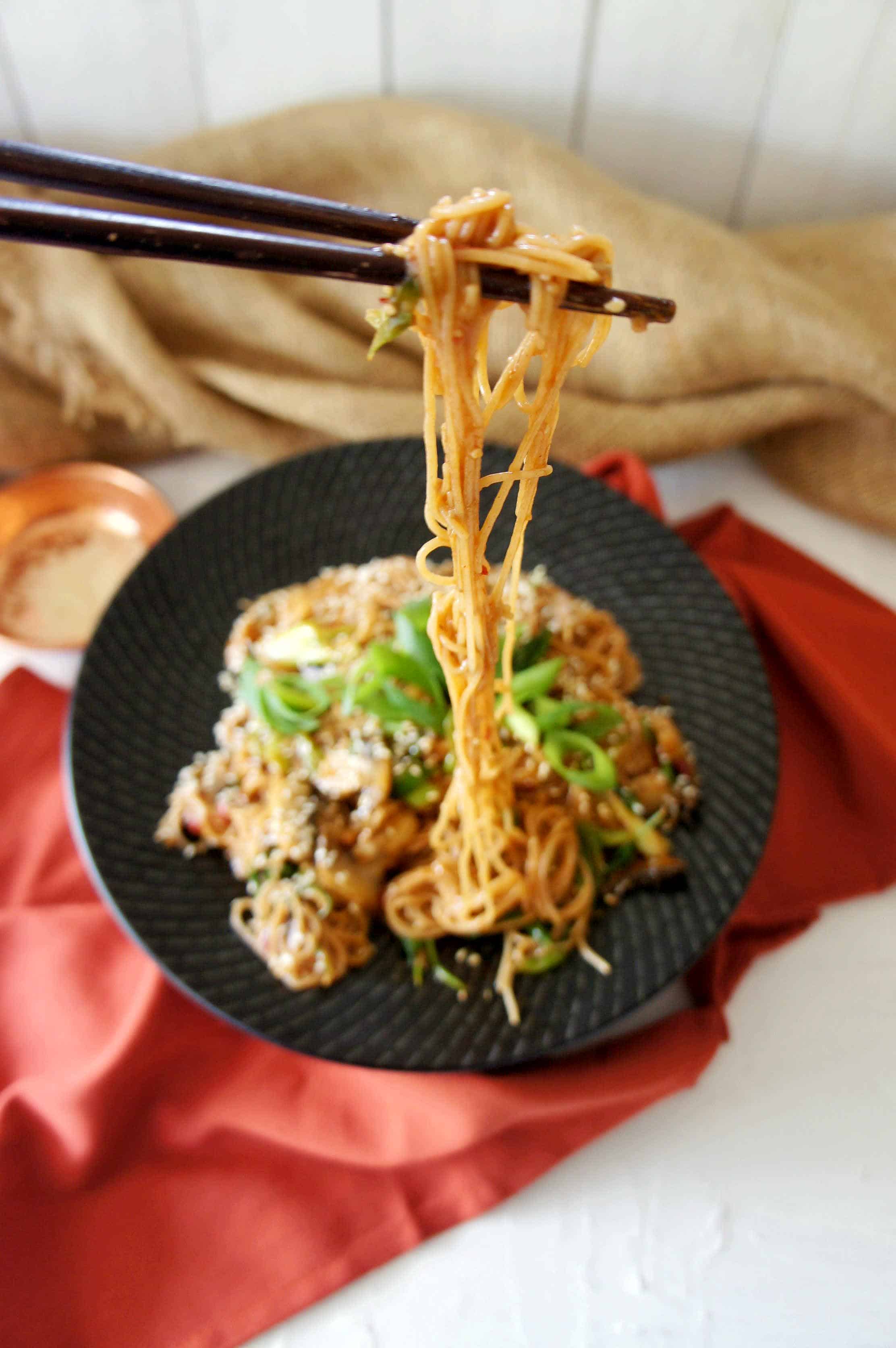Vegan Brown Rice Noodles Sweet Caramel Sunday