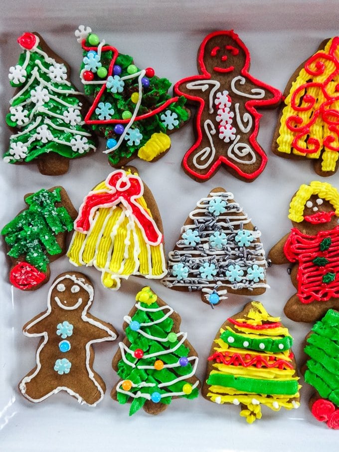 Gingerbread Cookie Cutouts With Buttercream Frosting