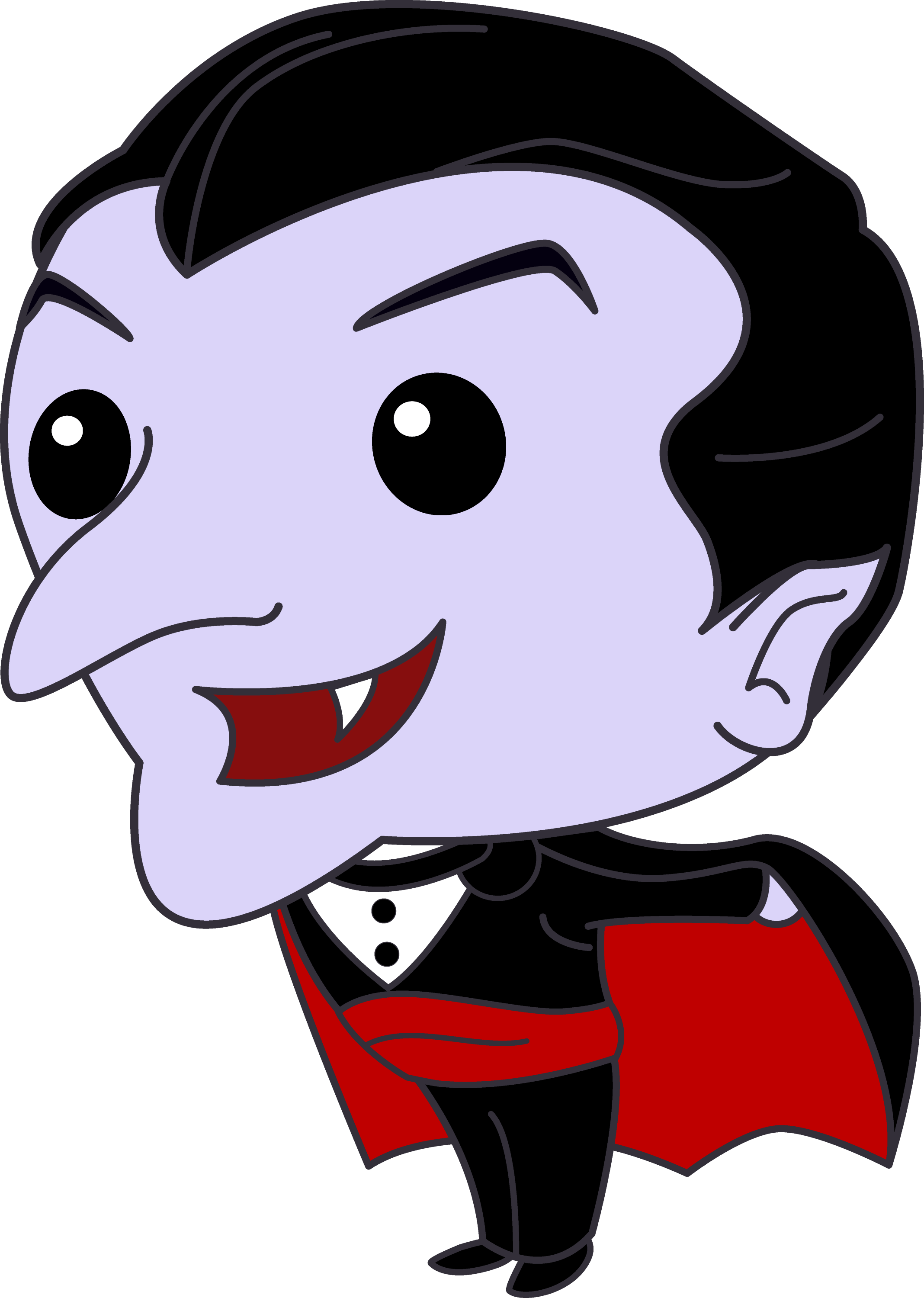 Cute Little Vampire Free Clip Art
