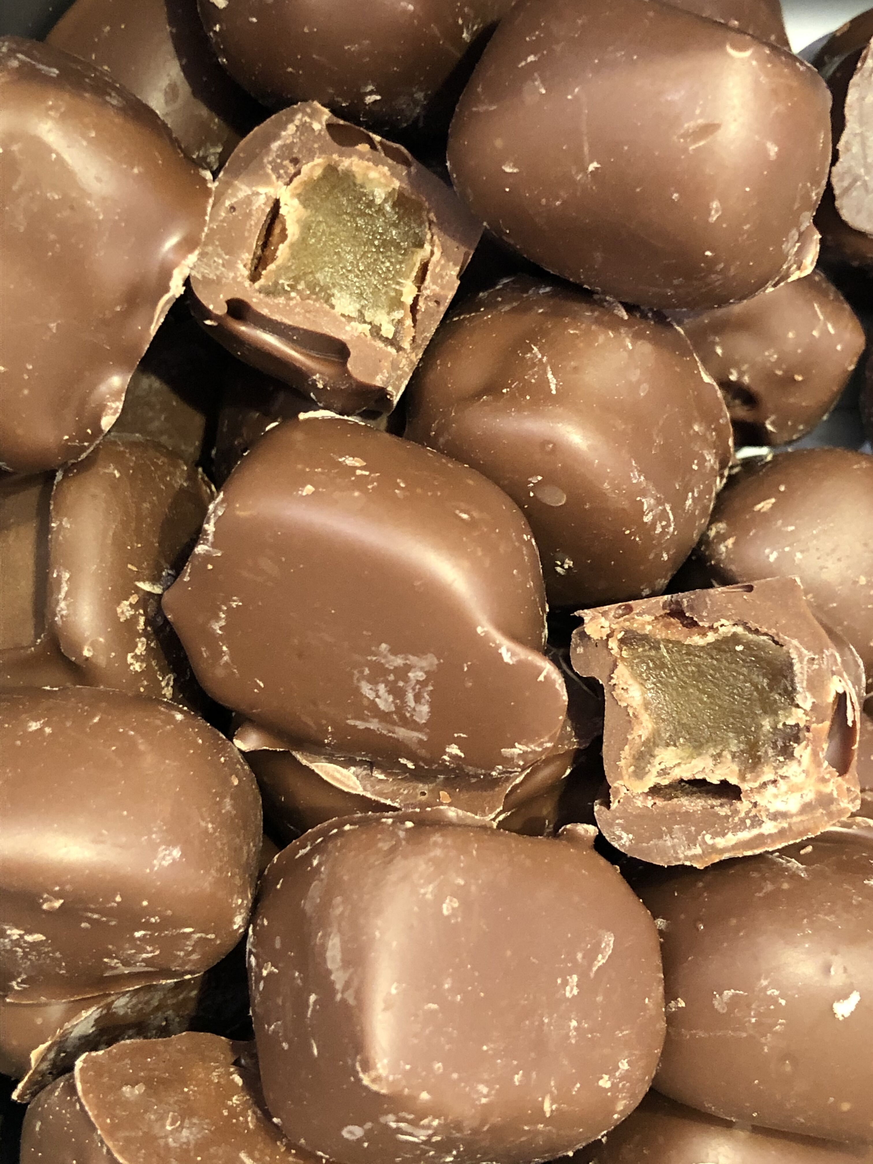 Milk Chocolate Ginger 150g bag The Sassafras Sweet Co.