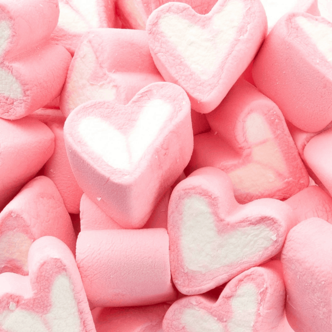 Pink Marshmallow Hearts Sweetcraft