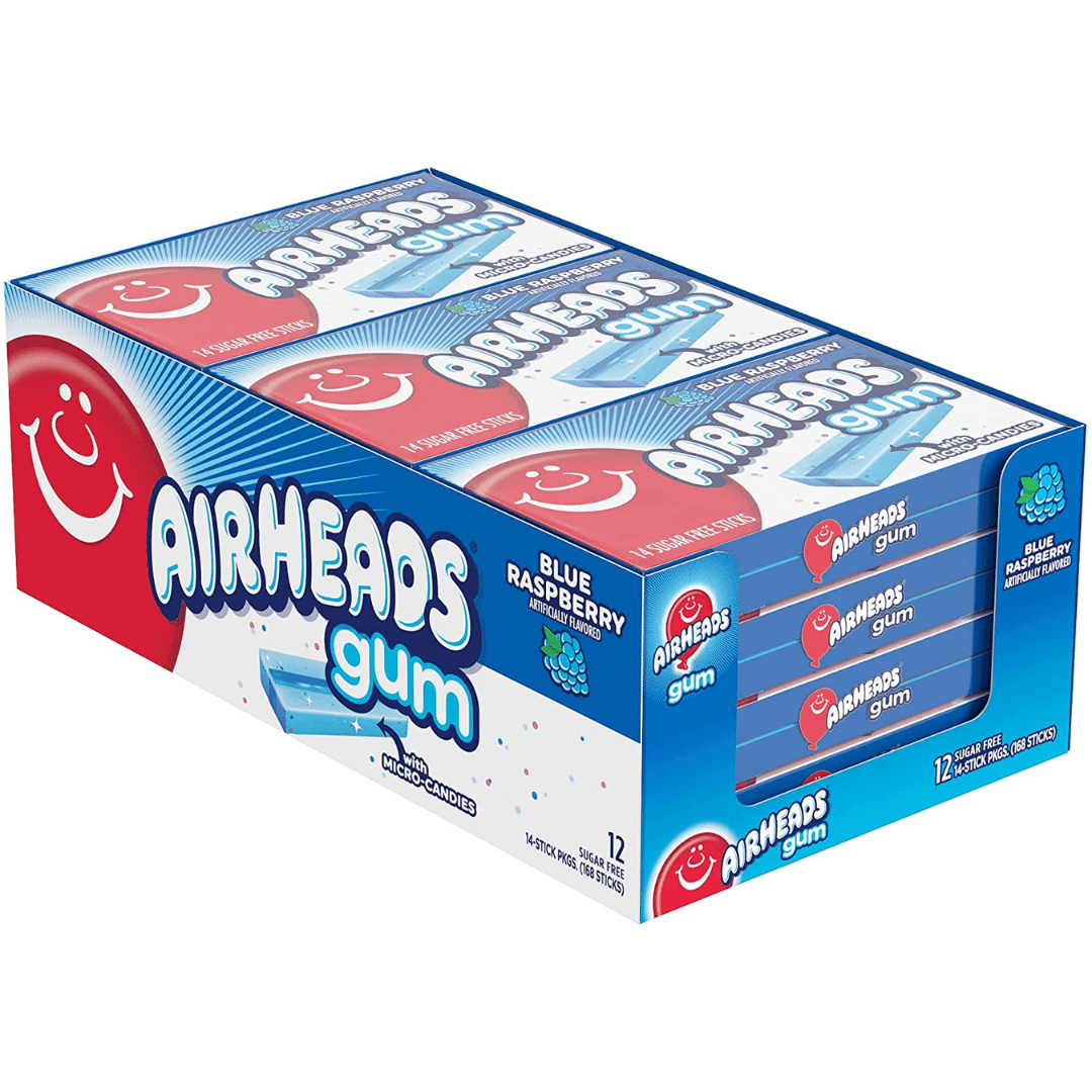 Airheads Gum Blue Raspberry Sweetcraft