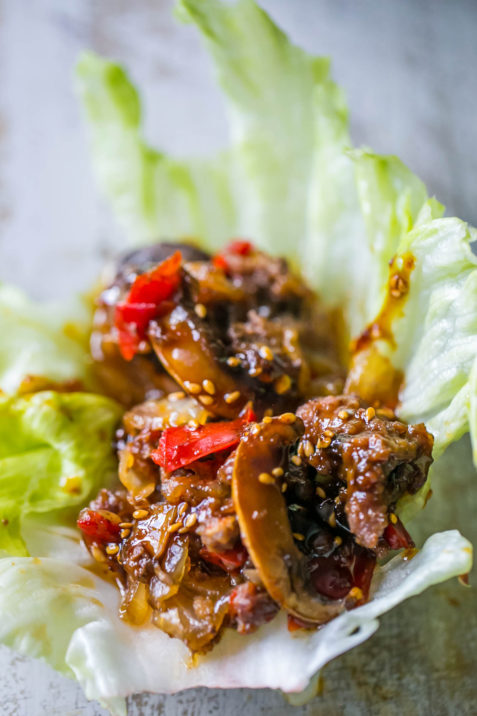 Sweet Chili Beef Slow Cooker Lettuce Wraps Sweet Cs Designs