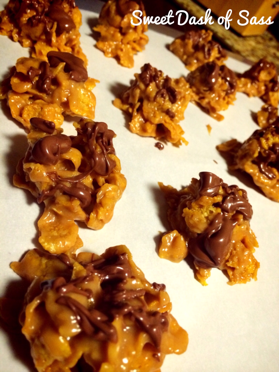 Peanut Butter Corn Flake Treats