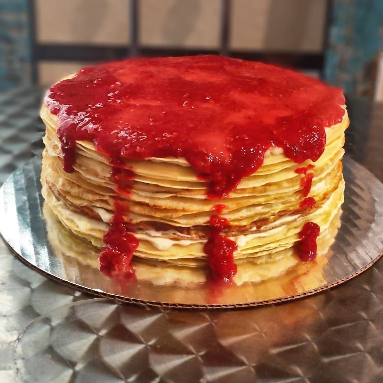 Crepe Cake (Christmas) Sweetest Things Baking