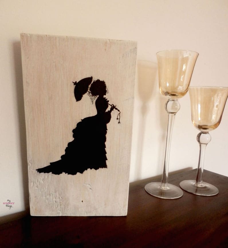 Vintage Lady Silhouette Wall Art • My Sweet Things