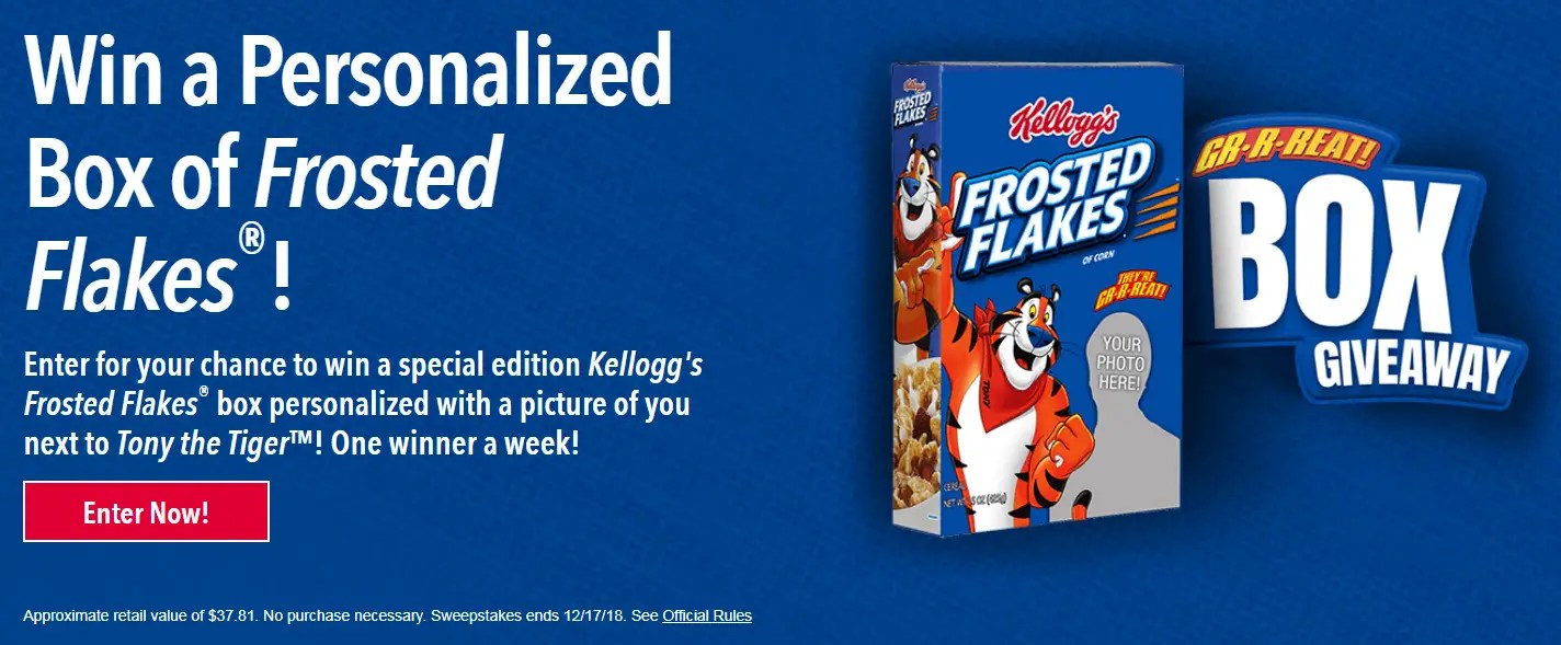 KFR Kellogg’s Frosted Flakes Grrreat Box Giveaway