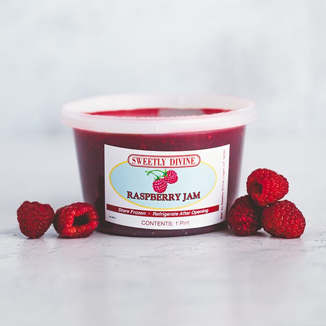 Fresh Raspberry Freezer Jam Sweetly Divine