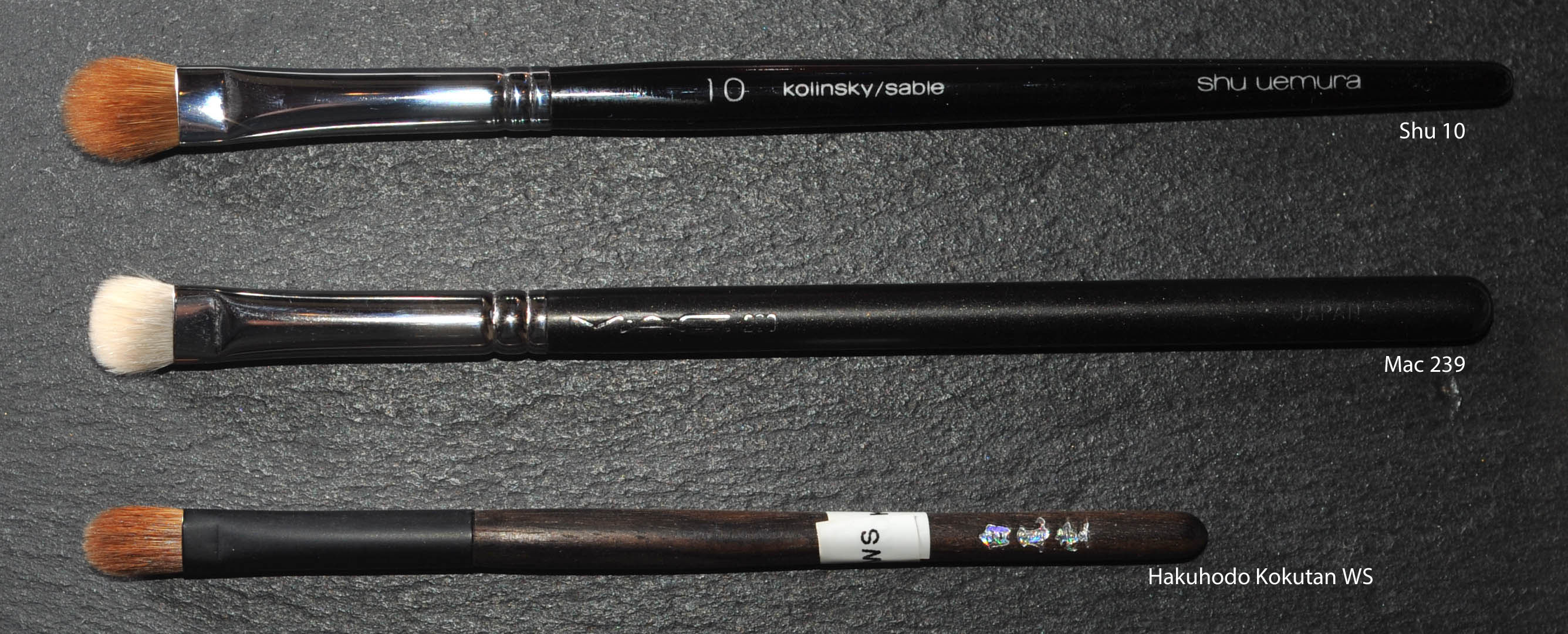 Shu Uemura brush review 12, 10, 8HR, 10F, 7H, 5R Sweet Makeup