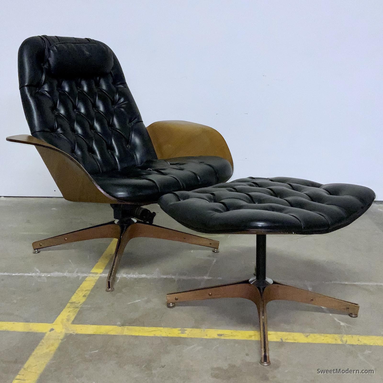 Plycraft Mr. Chair & Ottoman by Mulhauser Vintage MCM Chairs