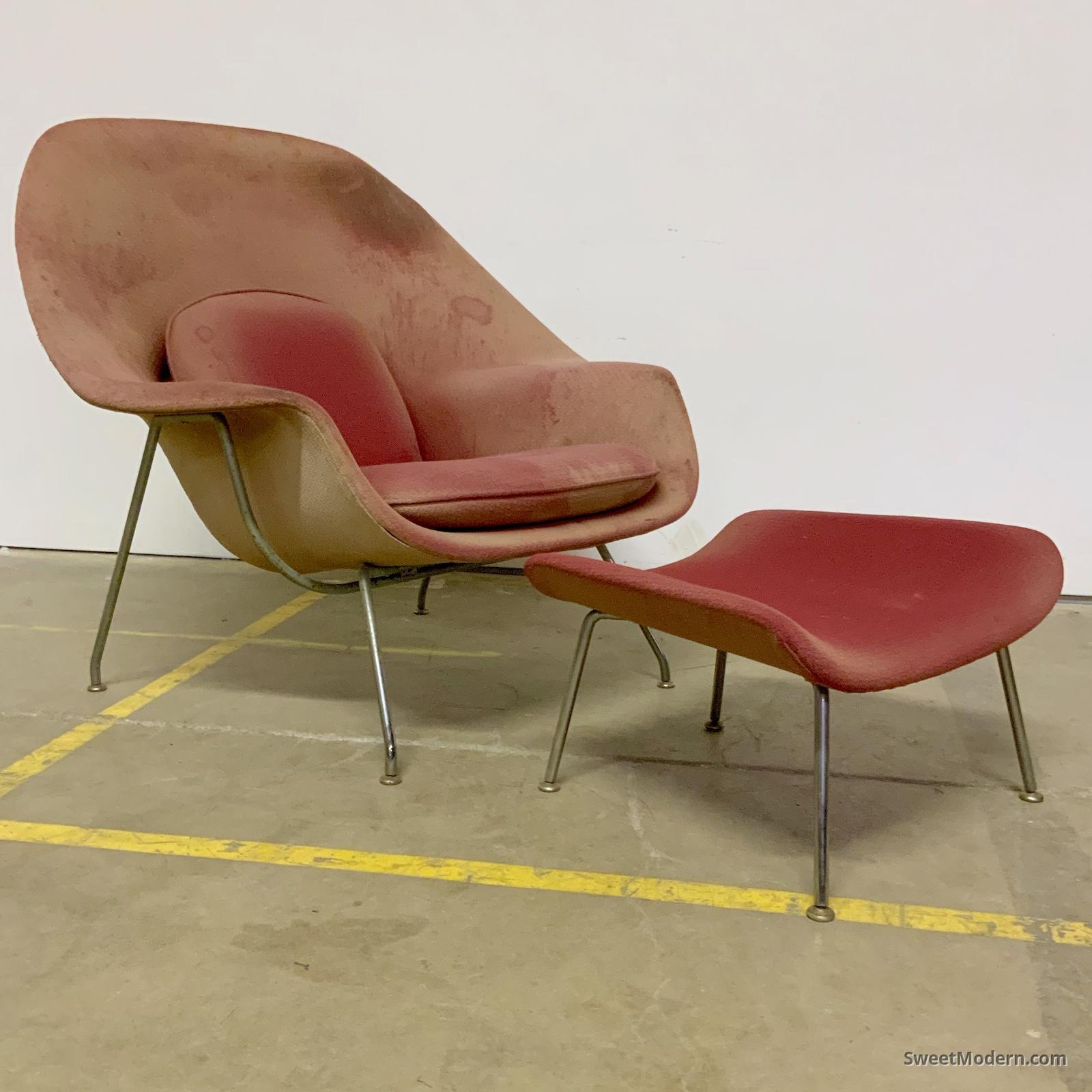 Vintage Knoll Womb Chair with Ottoman Sweet Modern, Akron, OH