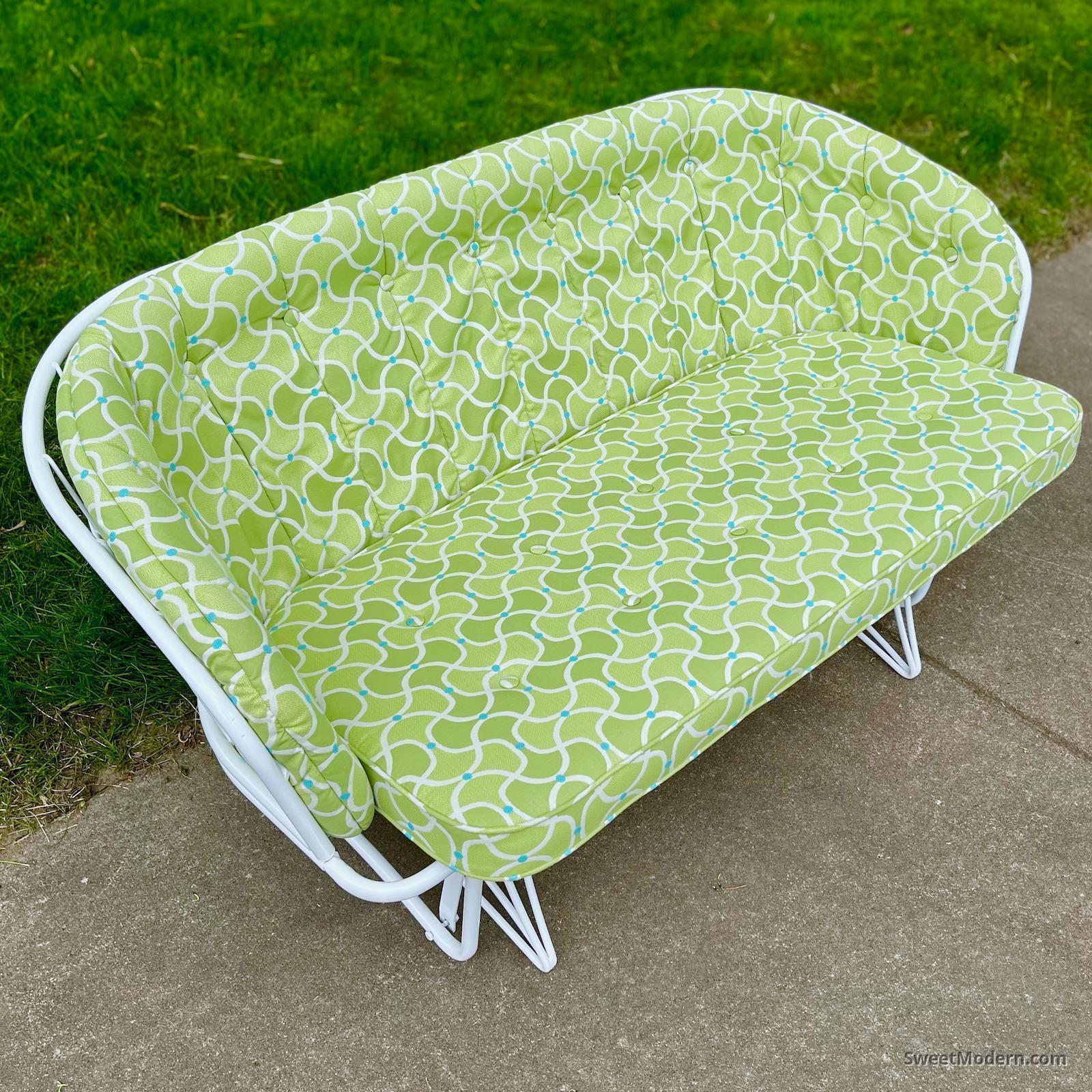 Vintage Glider Sofa Cushions Baci Living Room