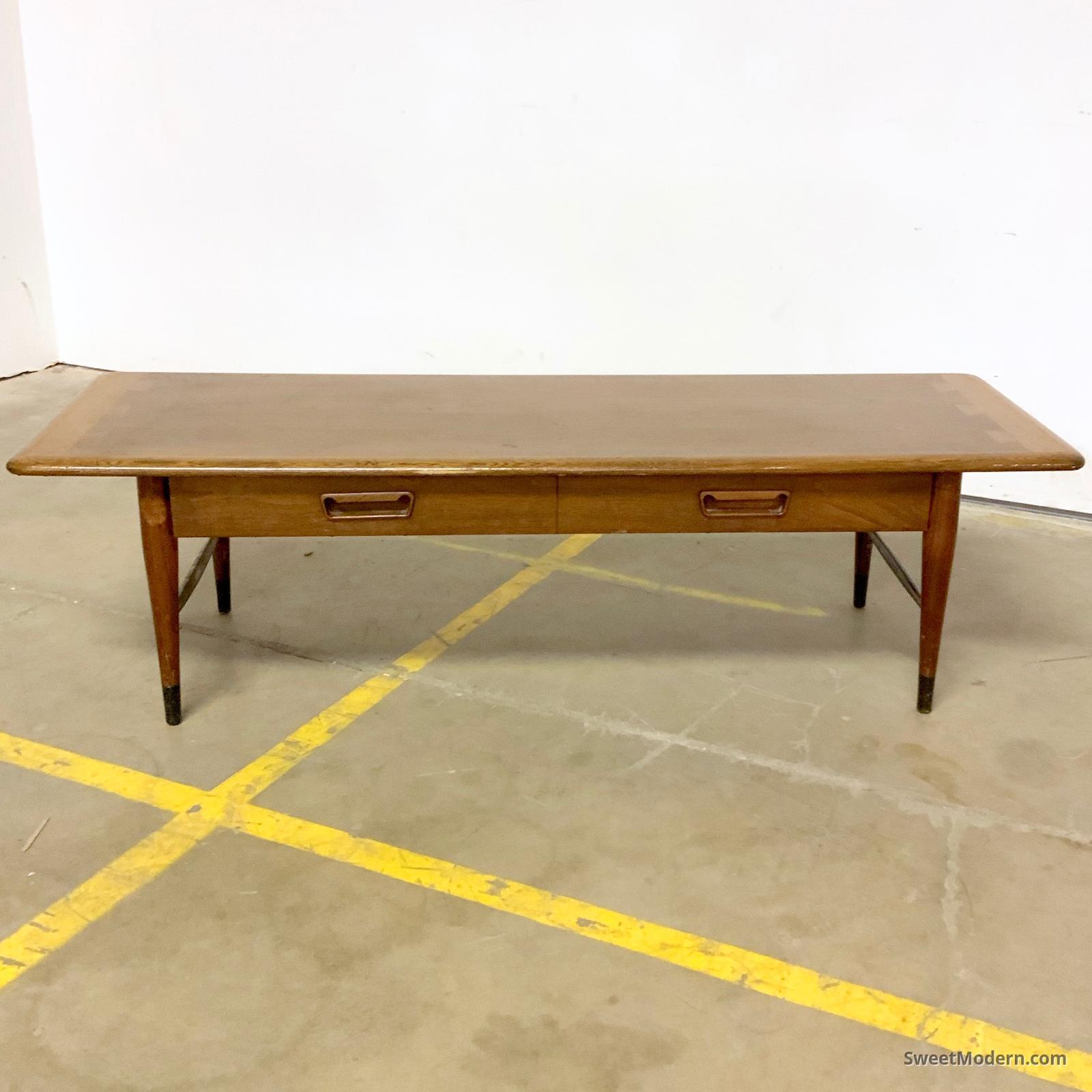 Rectangular Lane Acclaim Coffee Table with Drawer Vintage Midcentury