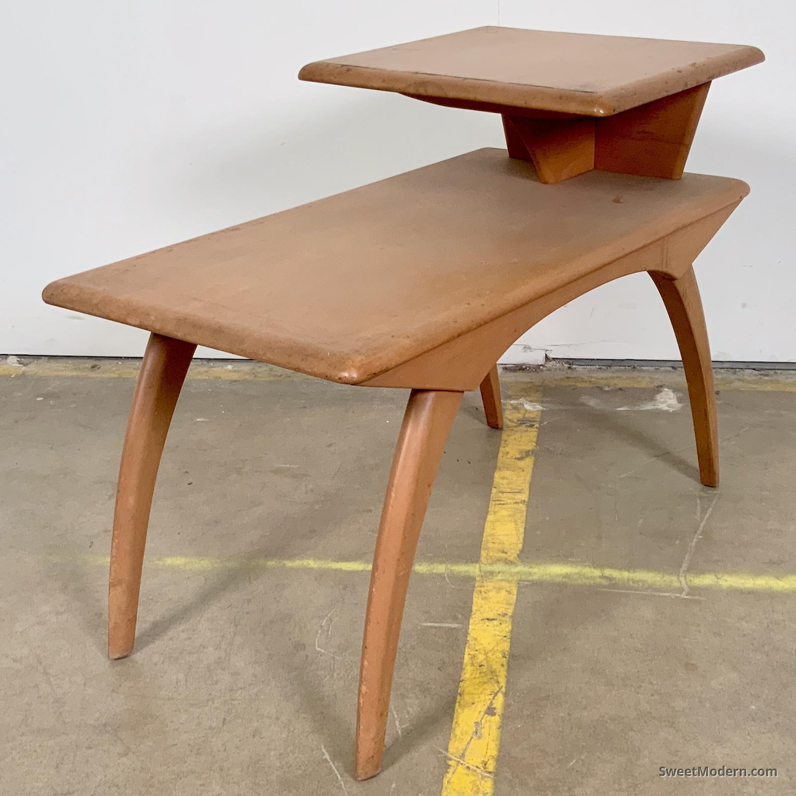 Stepup Side Table by Heywood Wakefield Vintage Midcentury Occasional