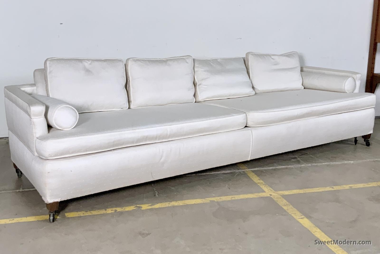 Huge, Sophisticated Sofa with Bolstered Arms MCM Sofas, Sectionals