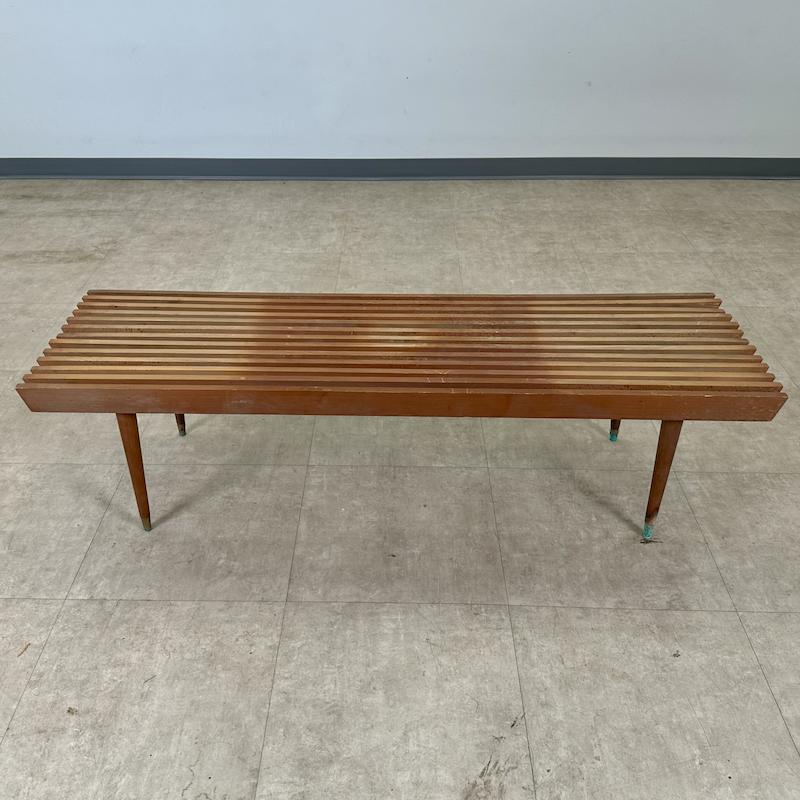 Vintage Midcentury Modern Slat Wood Coffee Table Coffee Sweet Modern, Akron, OH