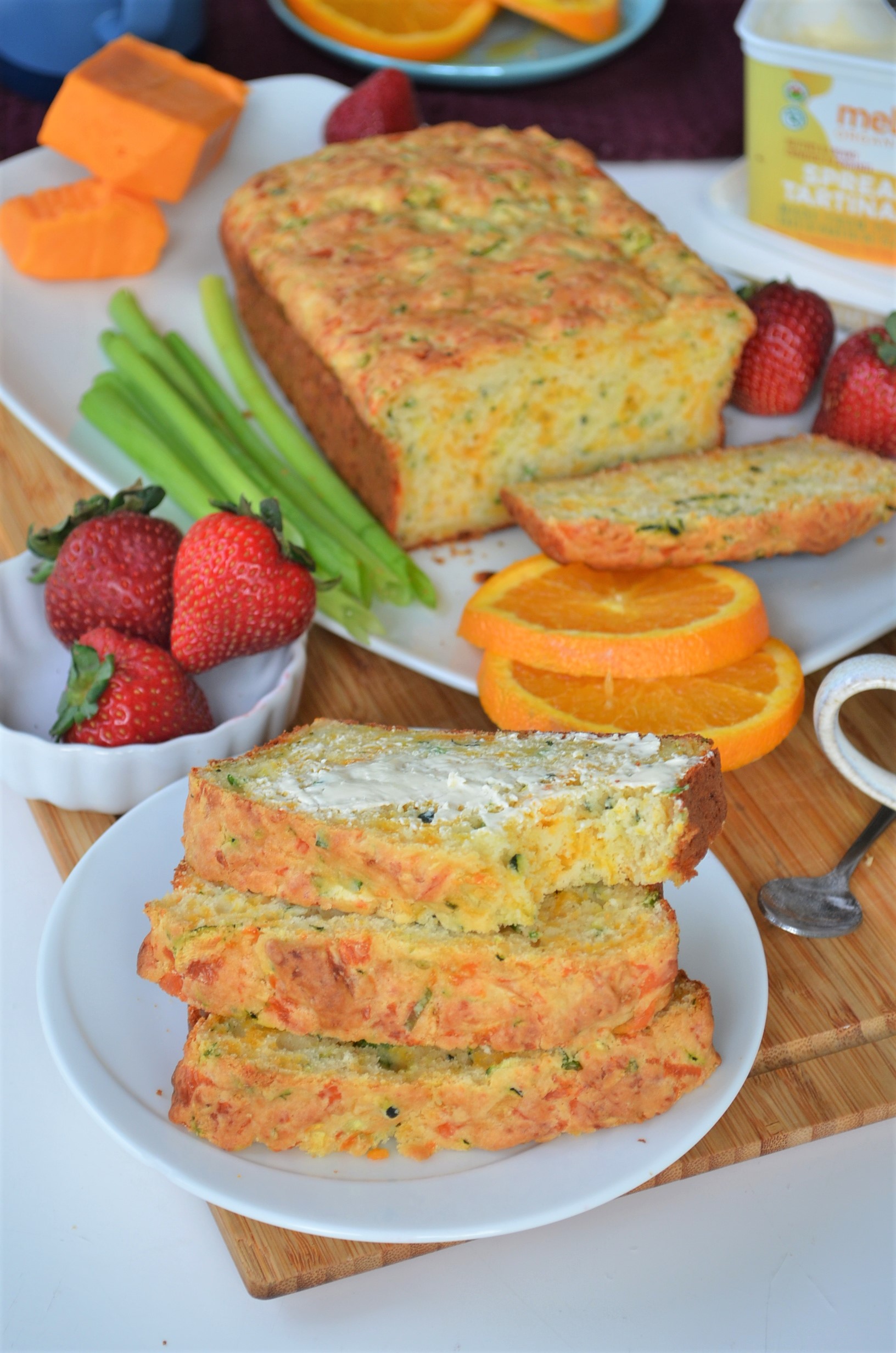[VIDEO] Zucchini Cheddar Cheese Buttermilk Quick Bread