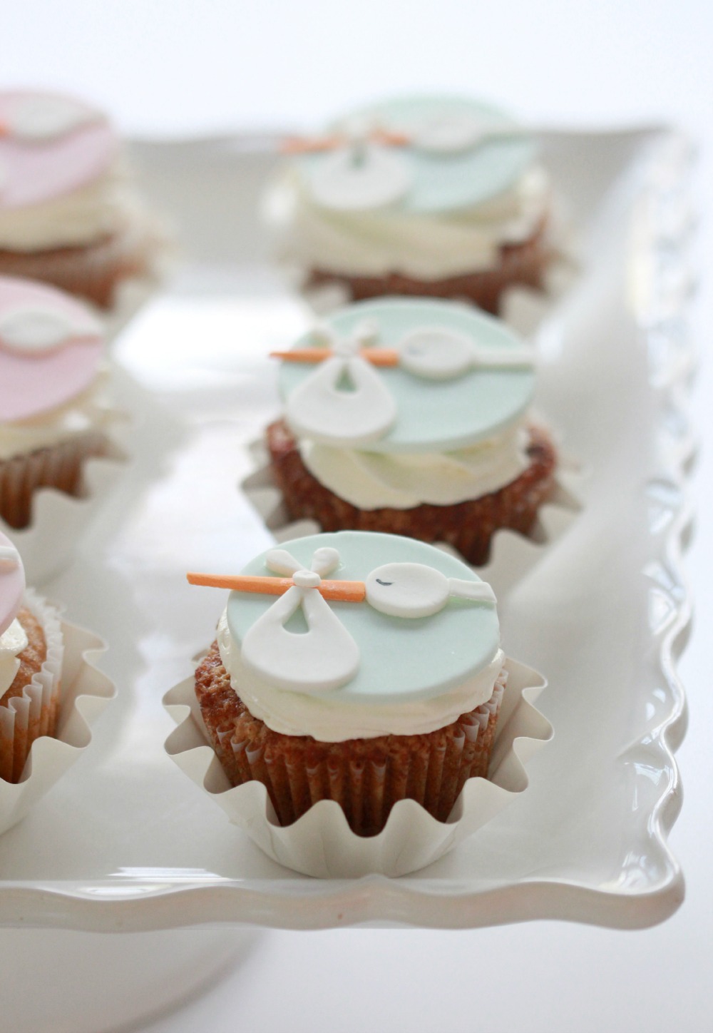 Stork Cupcake Toppers Sweetopia