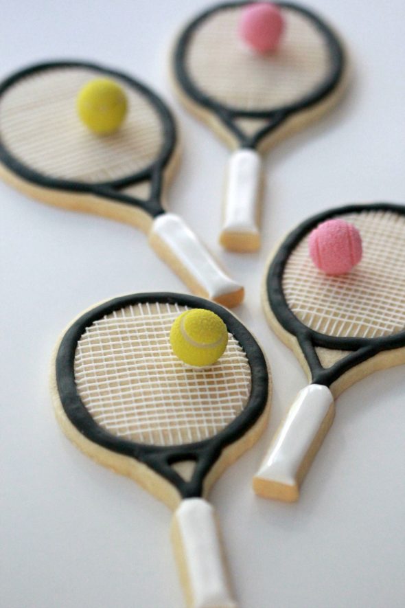 How to Decorate Tennis Racket Cookies Sweetopia