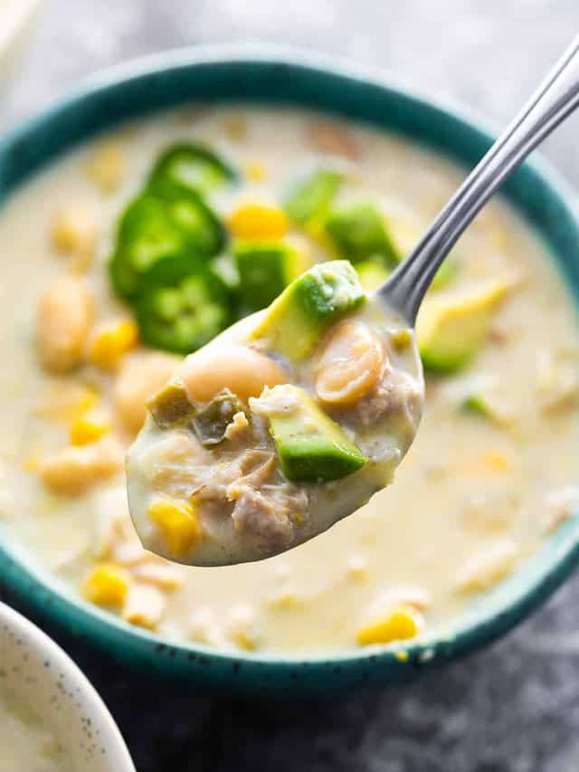 Instant Pot White Chicken Chili Sweet Peas and Saffron