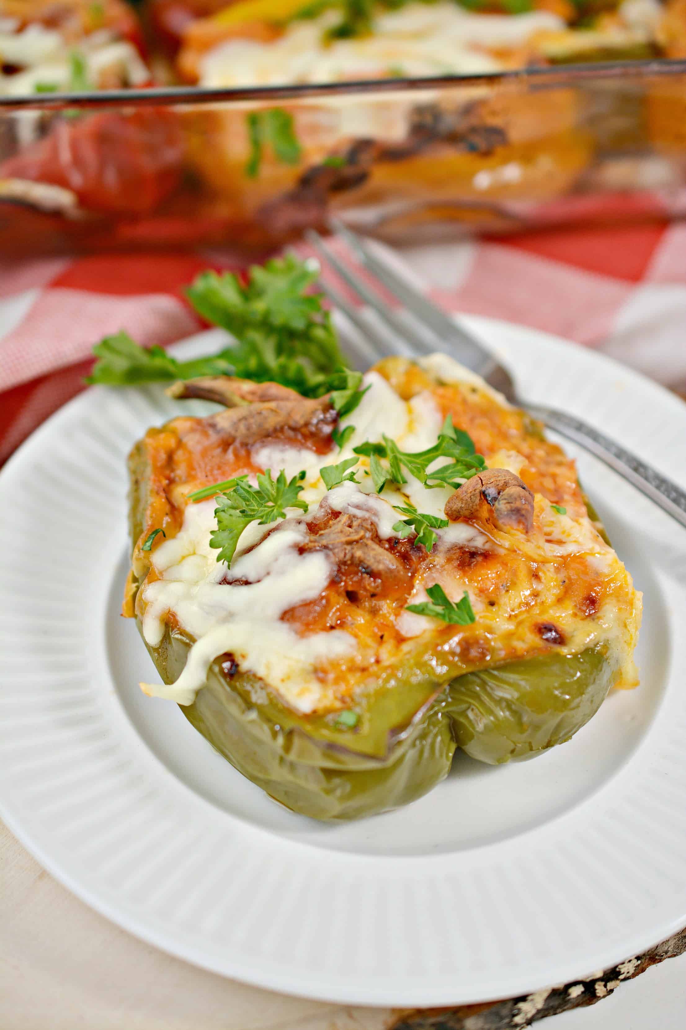 Parmesan Chicken Stuffed Peppers Recipe Recipes for Good Eatin'