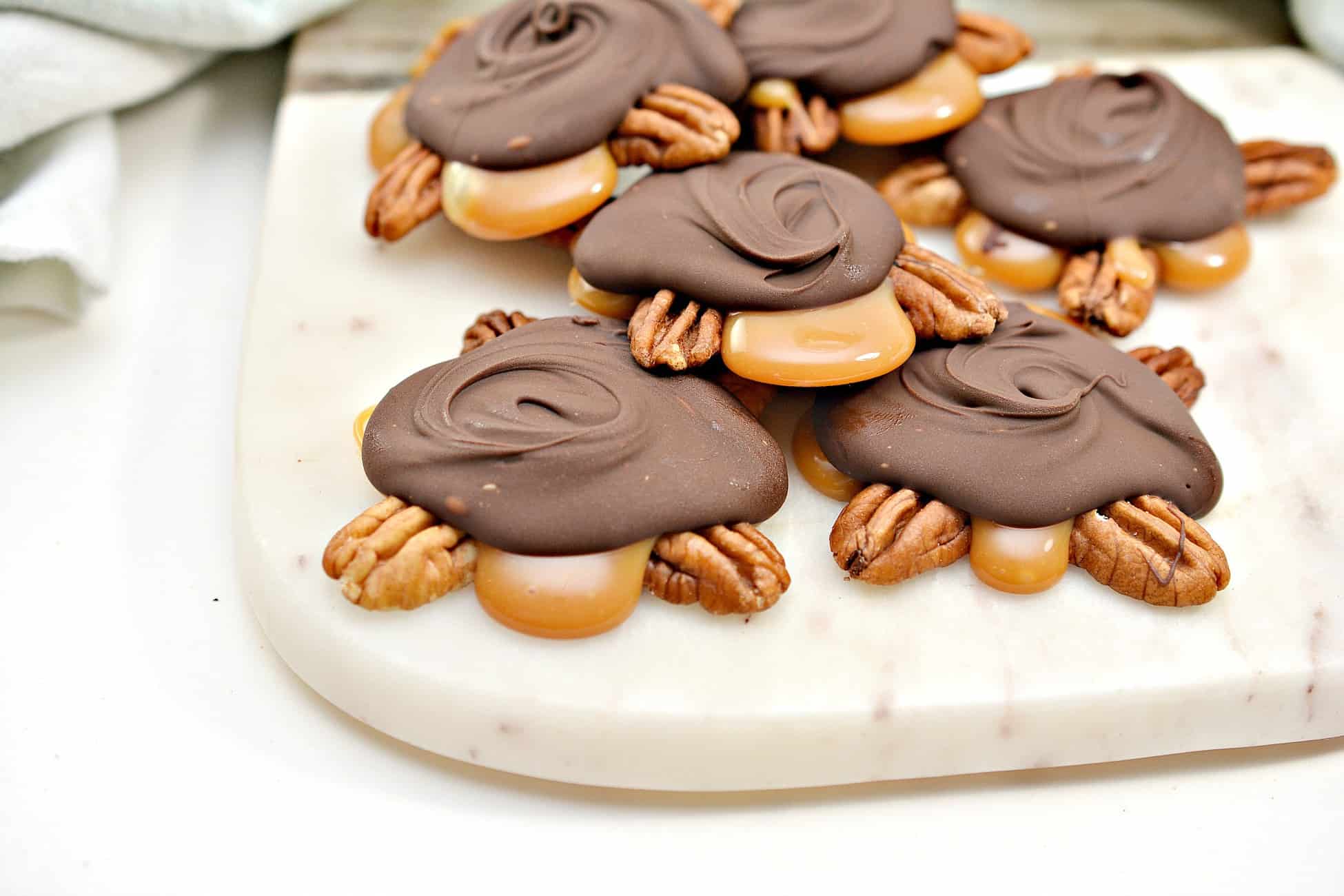 Homemade Turtle Candy with Pecans and Caramel Sweet Pea's Kitchen