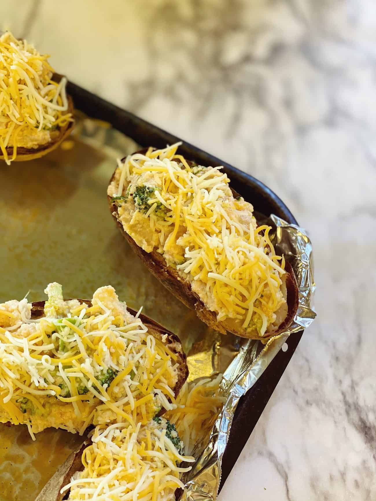 Broccoli Cheddar Stuffed Potatoes Sweet Pea's Kitchen