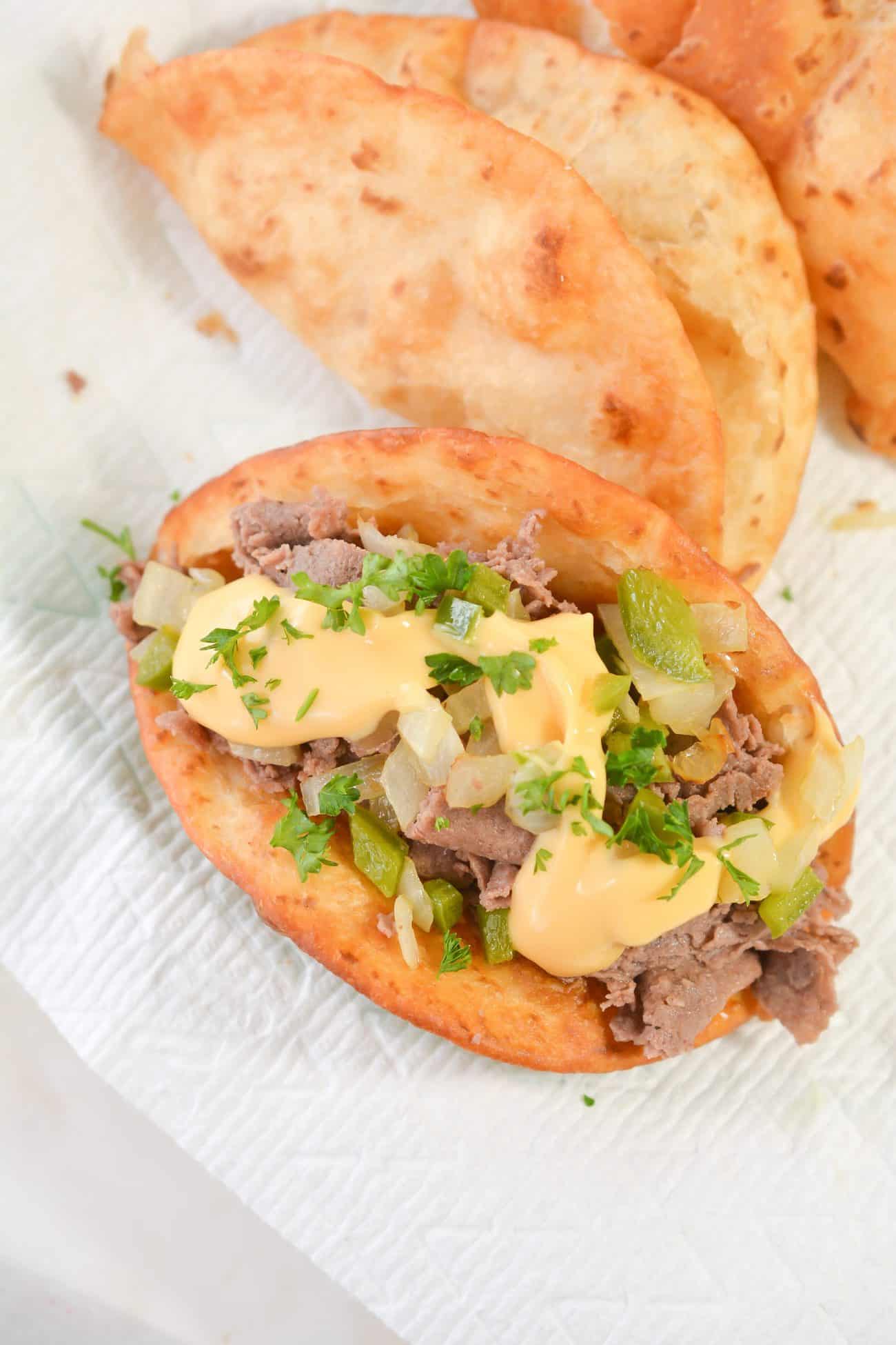 Philly Cheesesteak Tacos Sweet Pea's Kitchen