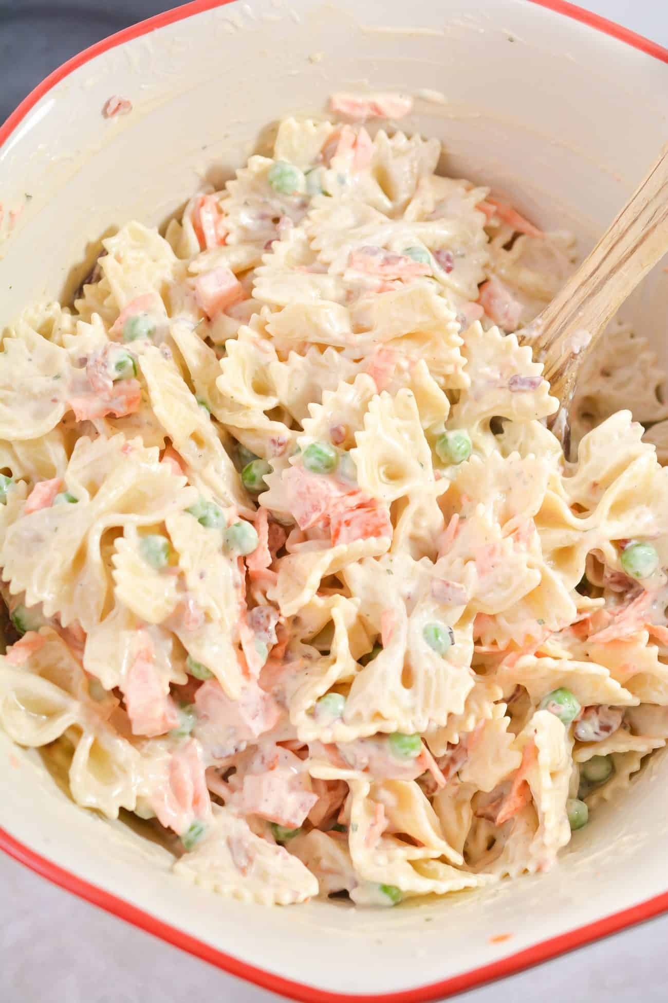 Bacon Ranch Pasta Salad With Peas Sweet Pea's Kitchen