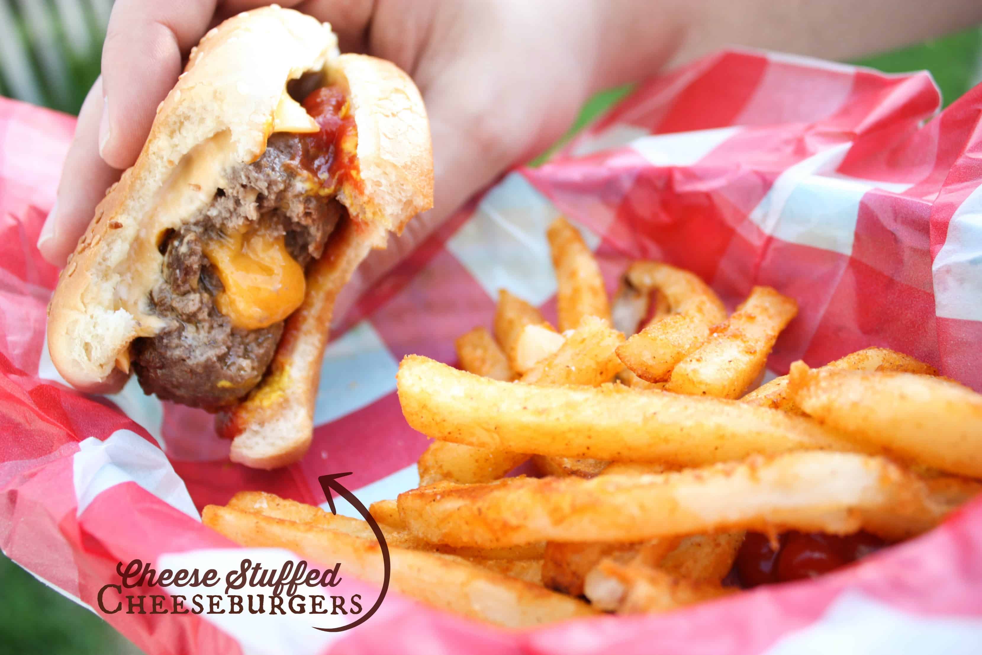 Cheese Stuffed Cheeseburgers Sweetphi