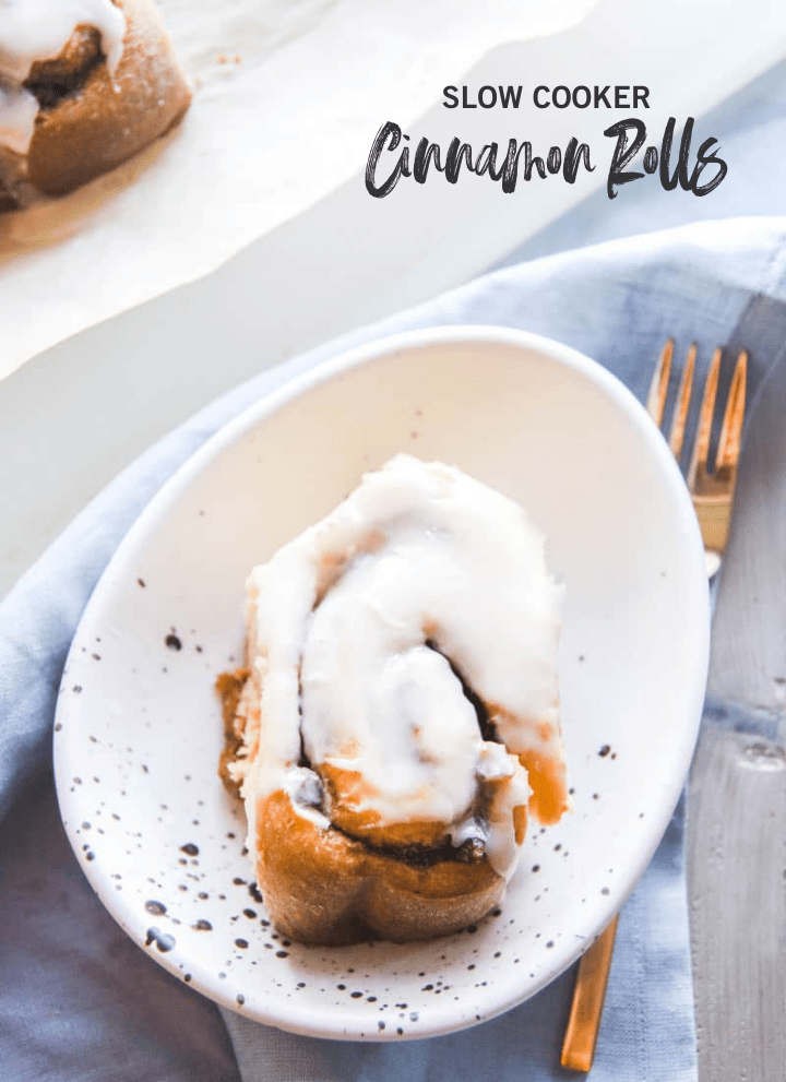 Slow Cooker Cinnamon Rolls Sweetphi