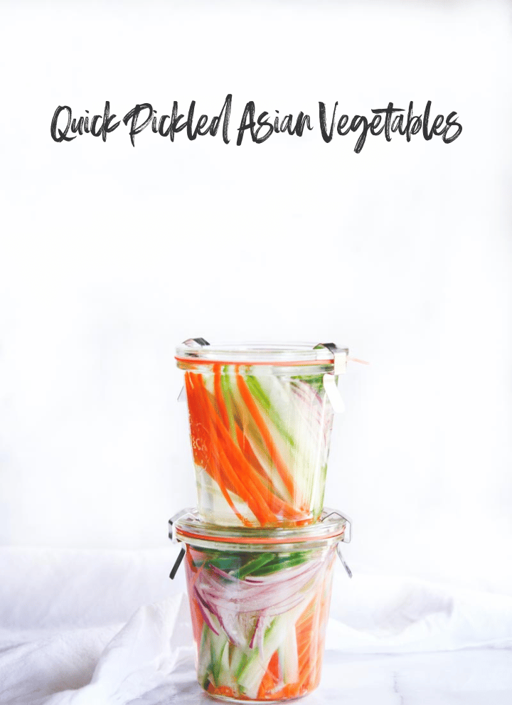 Quick Pickled Asian Vegetables Sweetphi