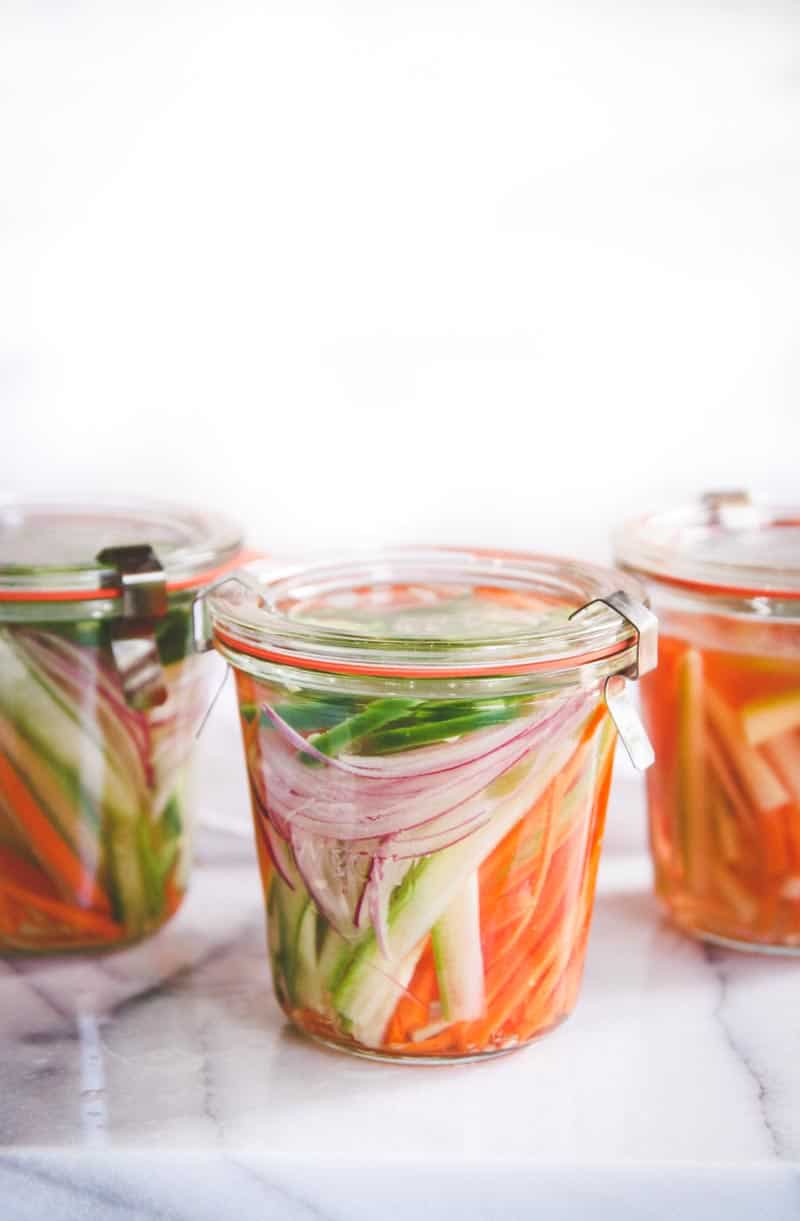 Quick Pickled Asian Vegetables Sweetphi