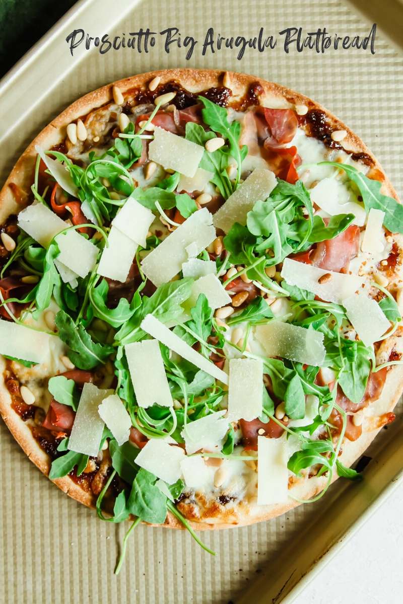 Prosciutto Fig and Arugula Flatbread Sweetphi