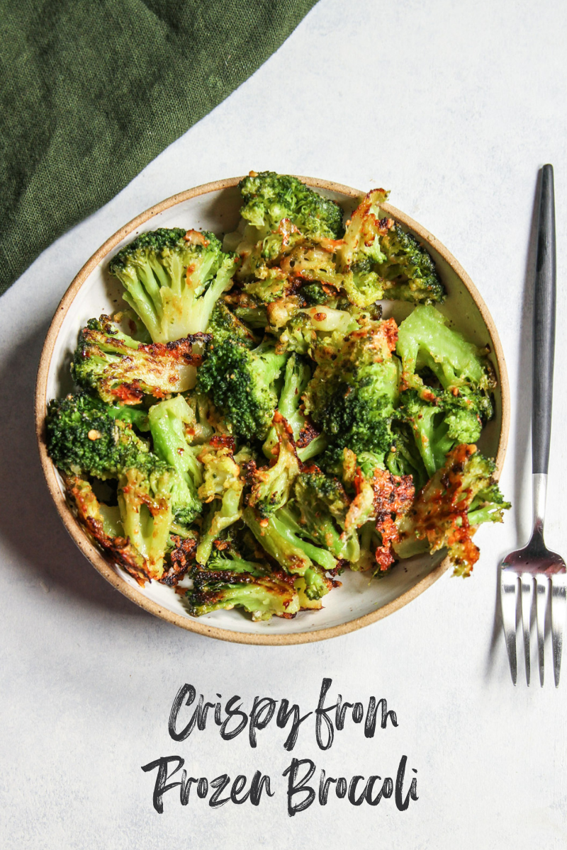Crispy from Frozen Roasted Broccoli Sweetphi