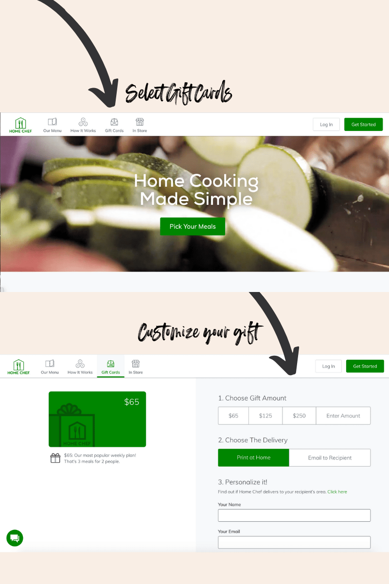 How to Buy a Gift Card for Meal Delivery Sweetphi