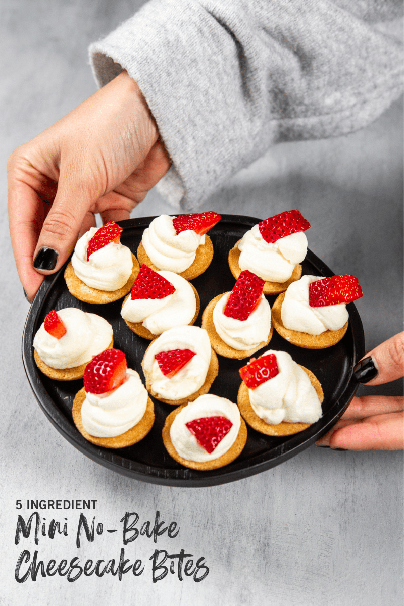 Mini NoBake Cheesecake Bites Recipe Sweetphi