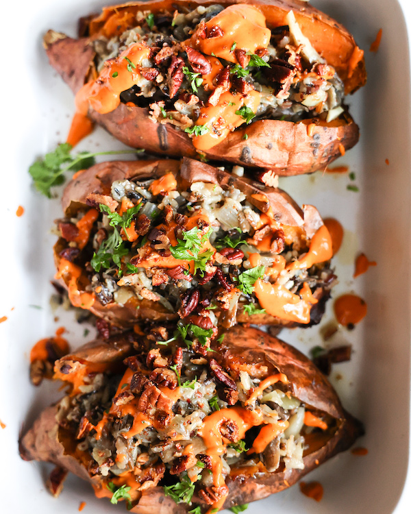 Wild Rice Stuffed Sweet Potatoes Sweet Potato Soul