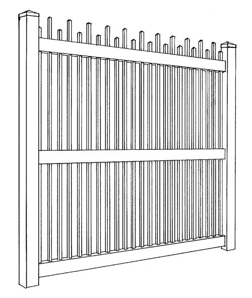 Clayton Vinyl Picket Fence Country Estate Fence, Deck and Railing