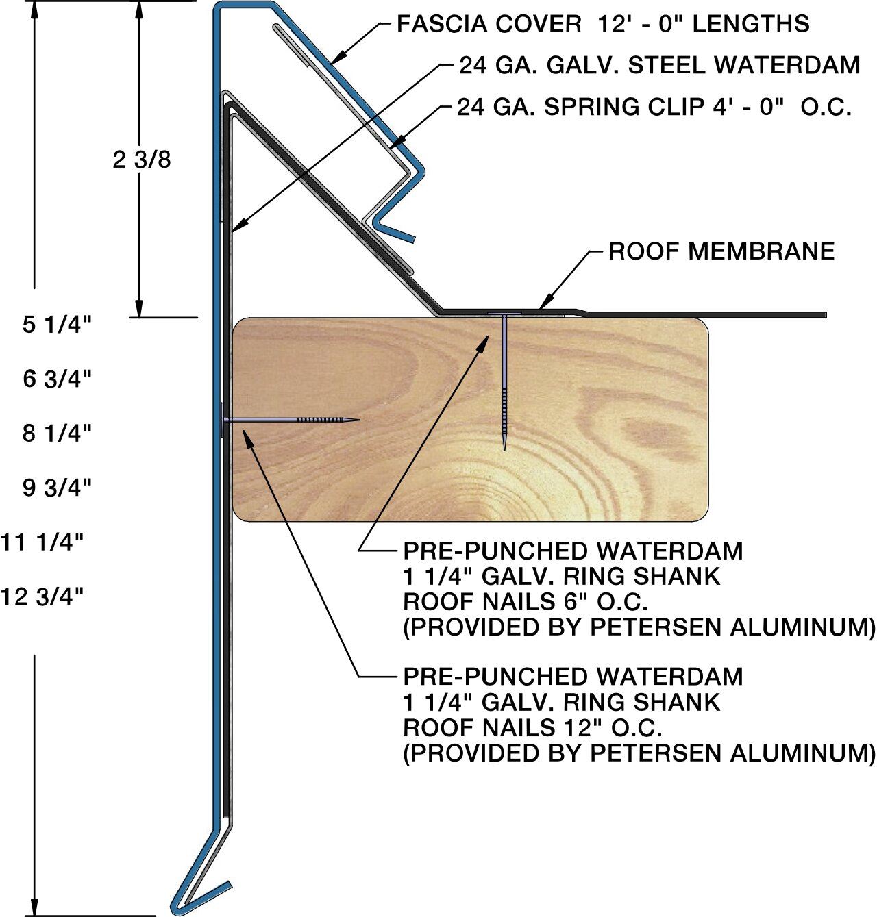 PAC-LOC Fascia – Petersen Aluminum Corporation - Sweets