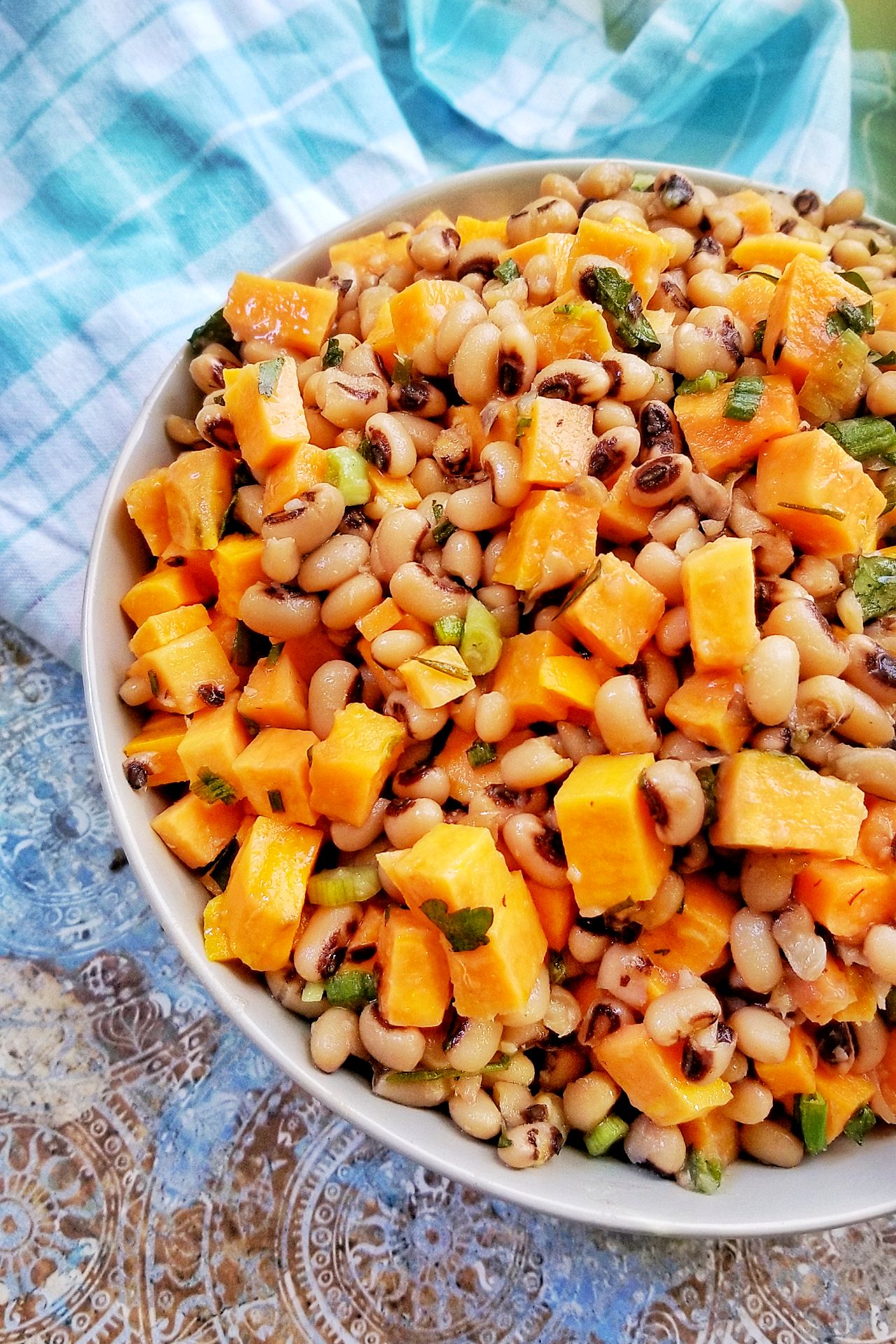 Black Eyed Peas Sweet Potato Salad 2020 Cookout Takeover