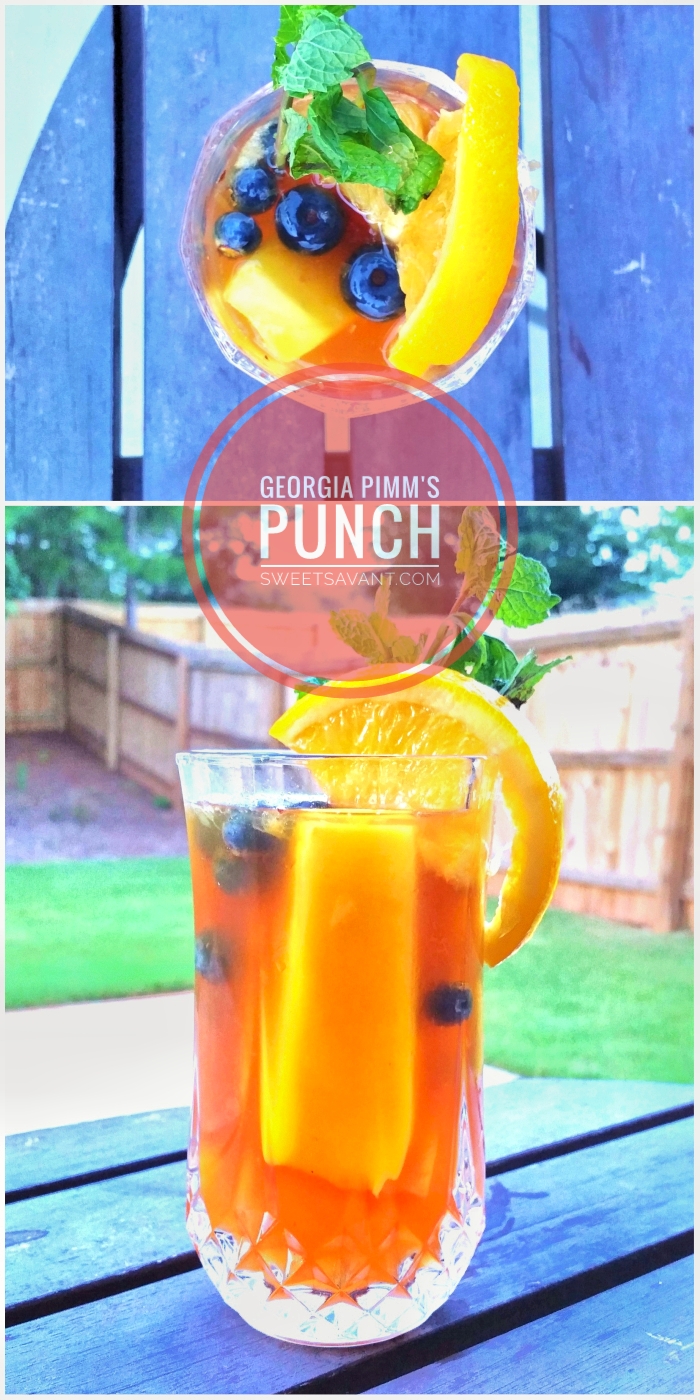 Pimm's Punch Big Batch Cocktail Recipe Sweet Savant