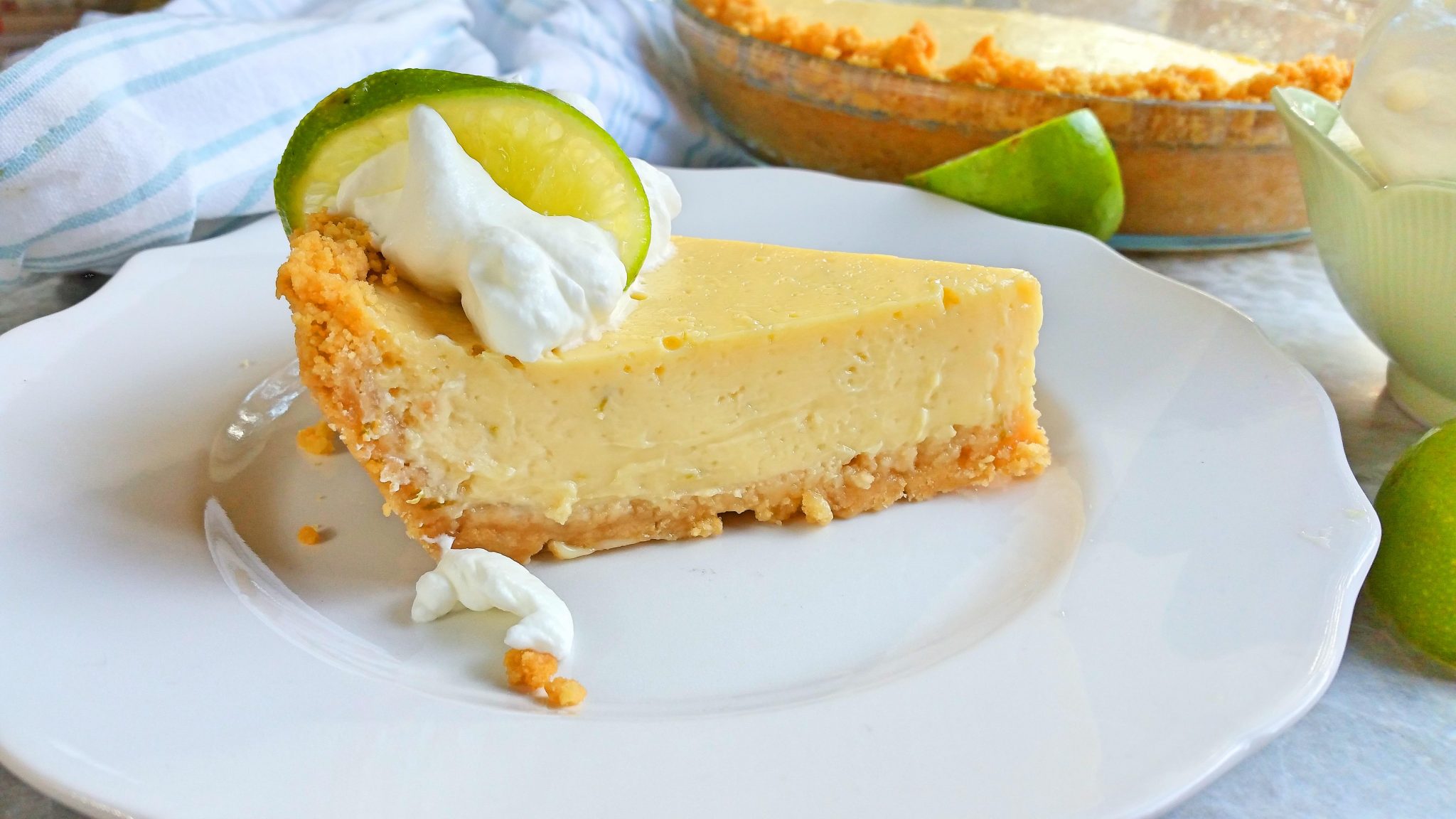 Deep Dish Key Lime Pie with Golden Sandwich Cookie Crust Sweet Savant