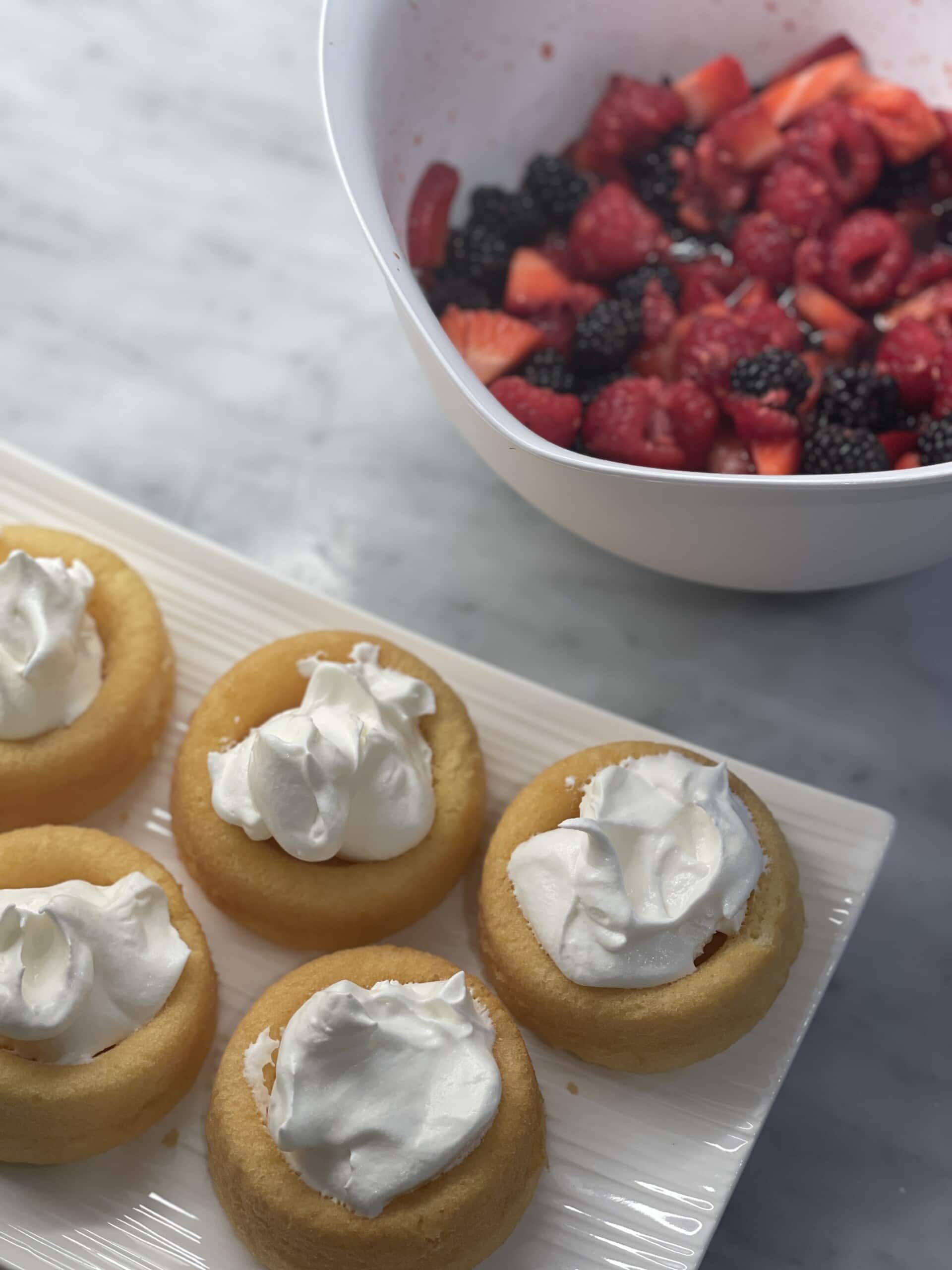 Dessert Shells with Macerated Mixed Berries Sweet Savory and Steph