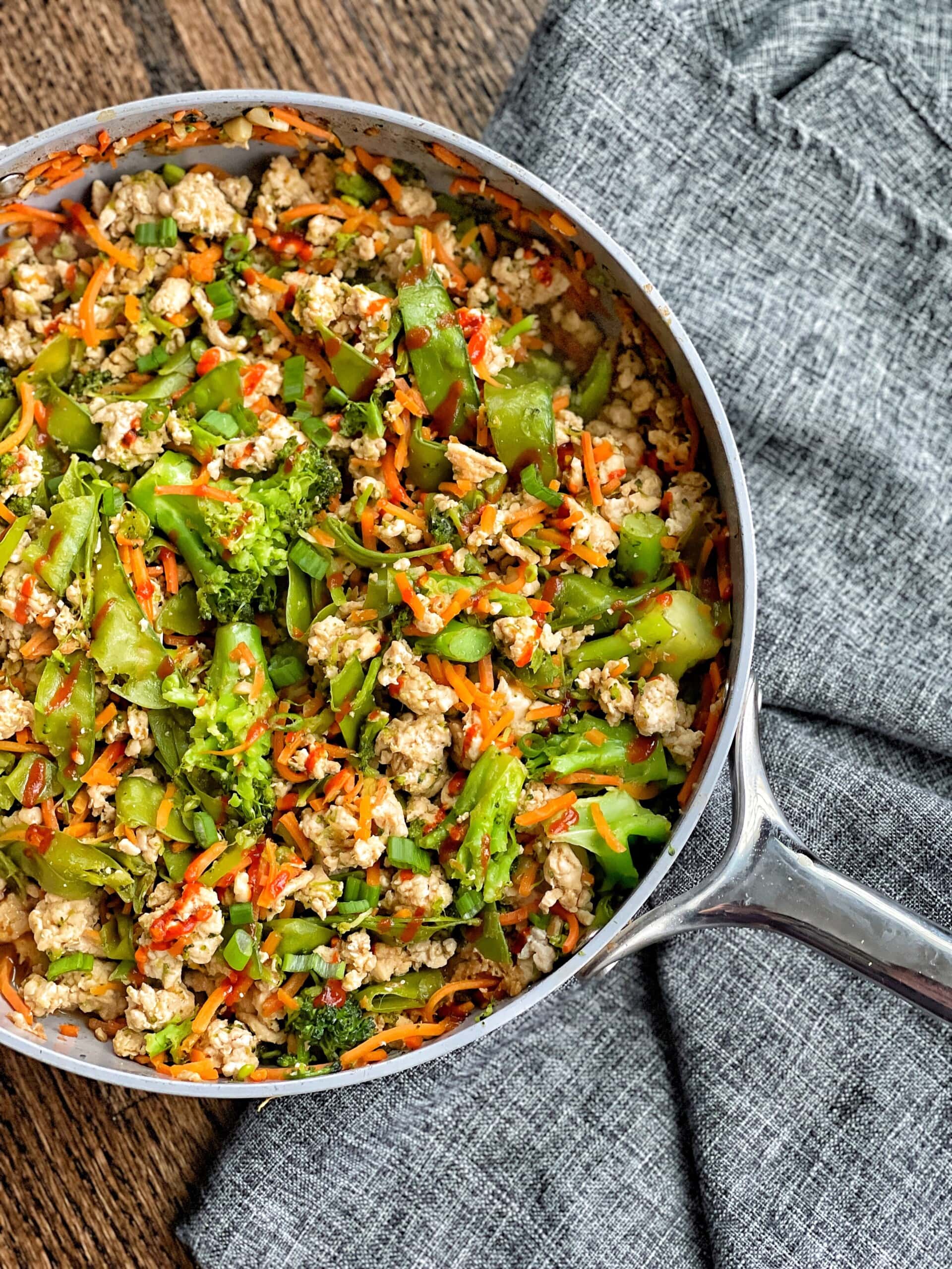 Teriyaki Turkey and Vegetable Skillet Sweet Savory and Steph