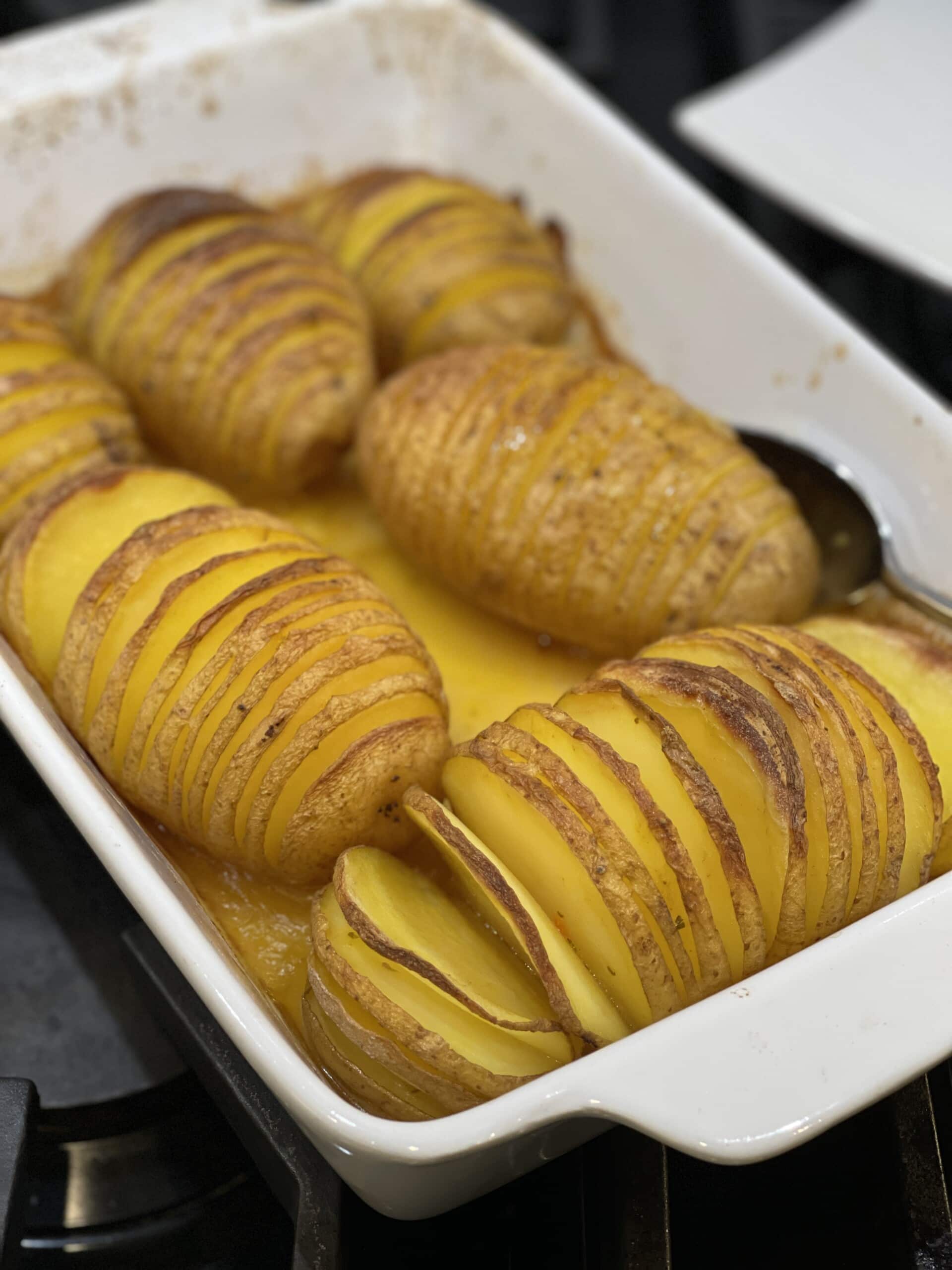 Golden Hasselback Potatoes Sweet Savory and Steph