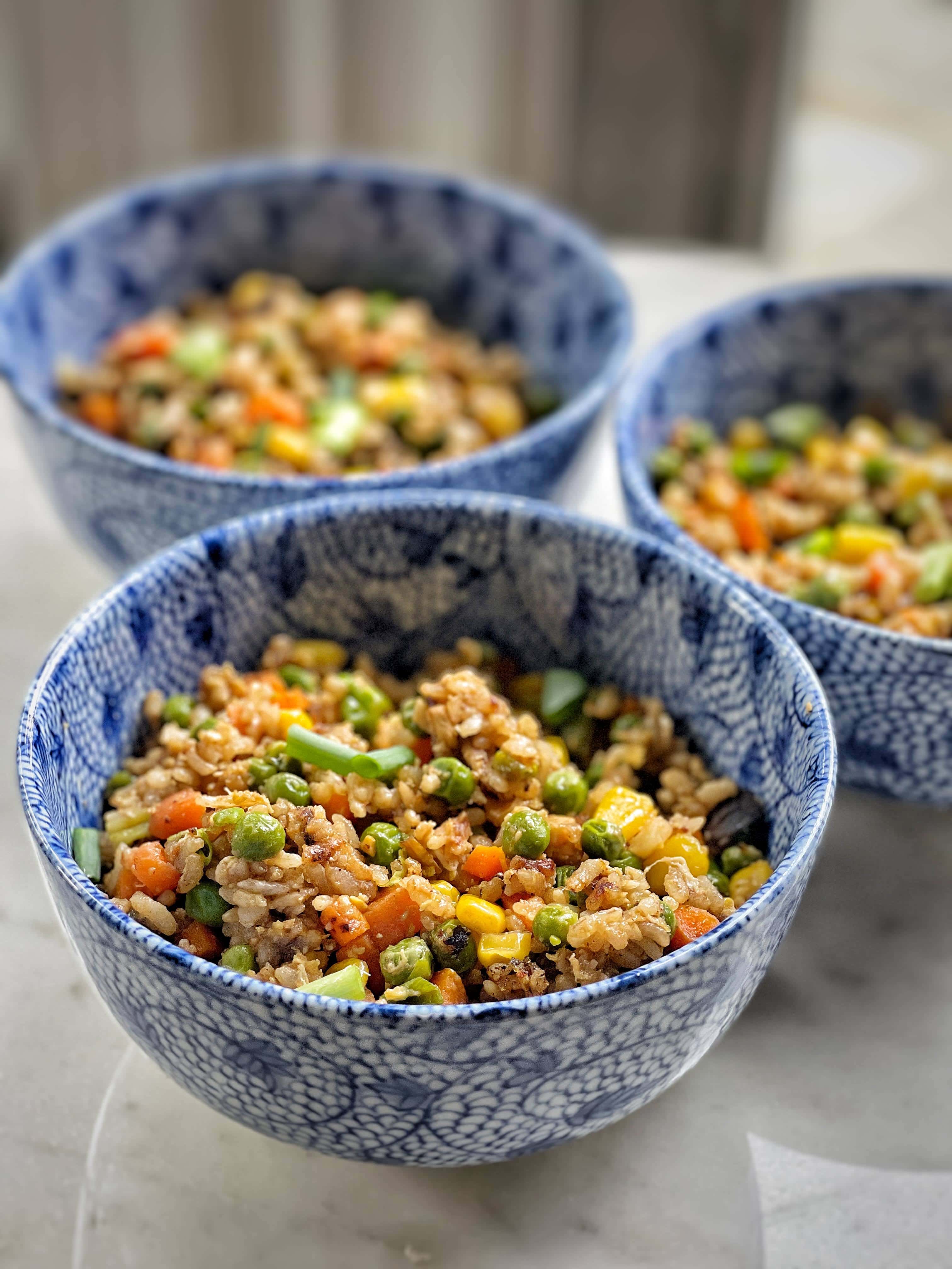 Healthy Vegetable Fried Rice Sweet Savory and Steph