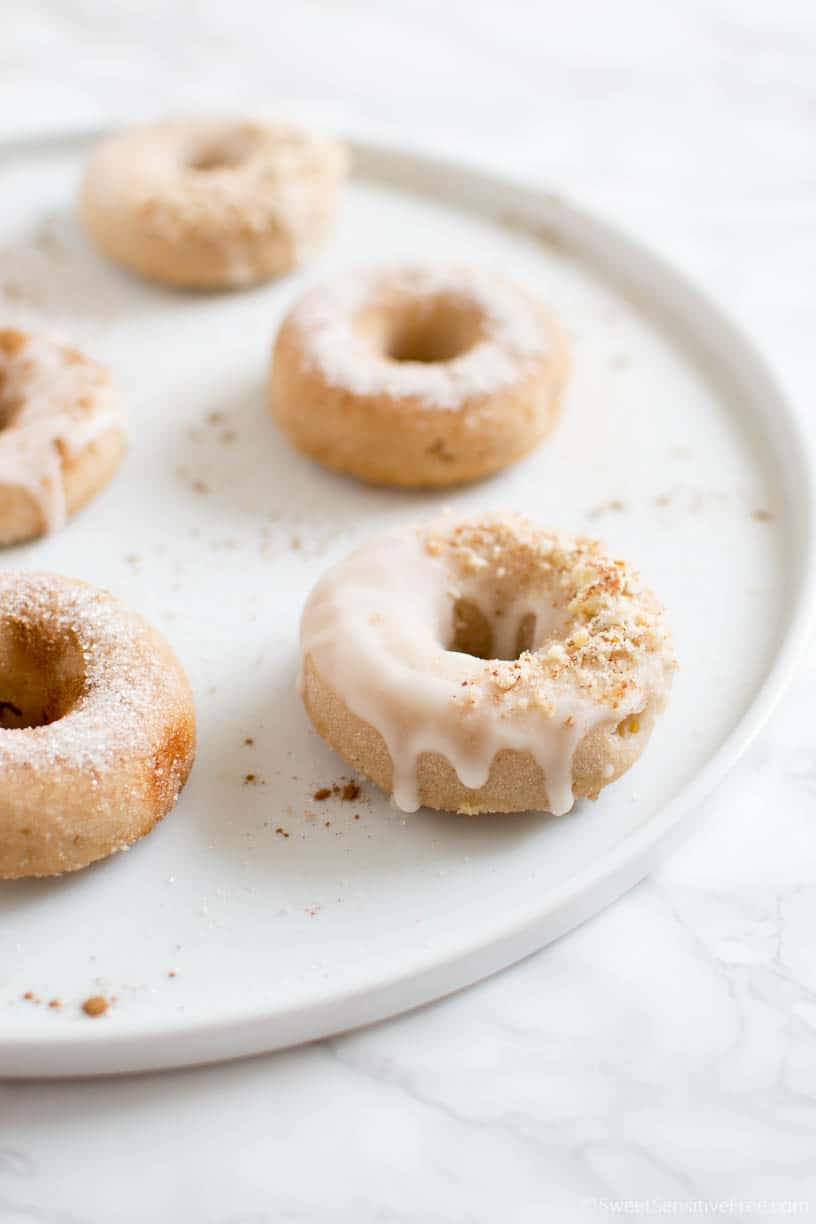 Apple cinnamon cake donuts Gluten free Dairy free Egg free