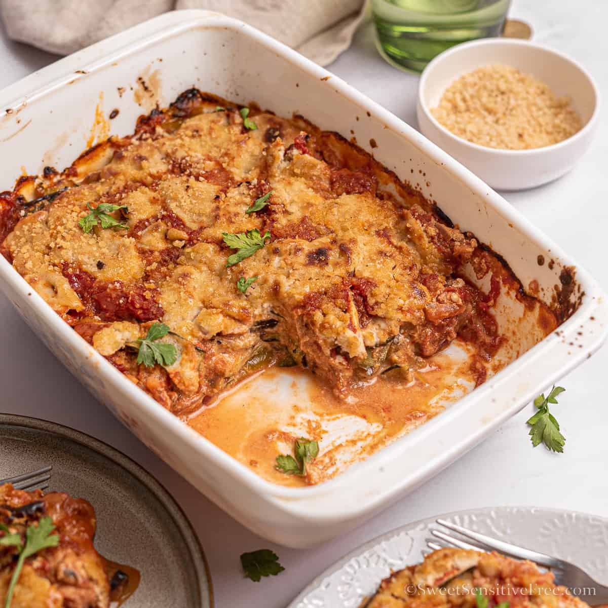 Vegan Creamy Vegetable Casserole {Gluten free}