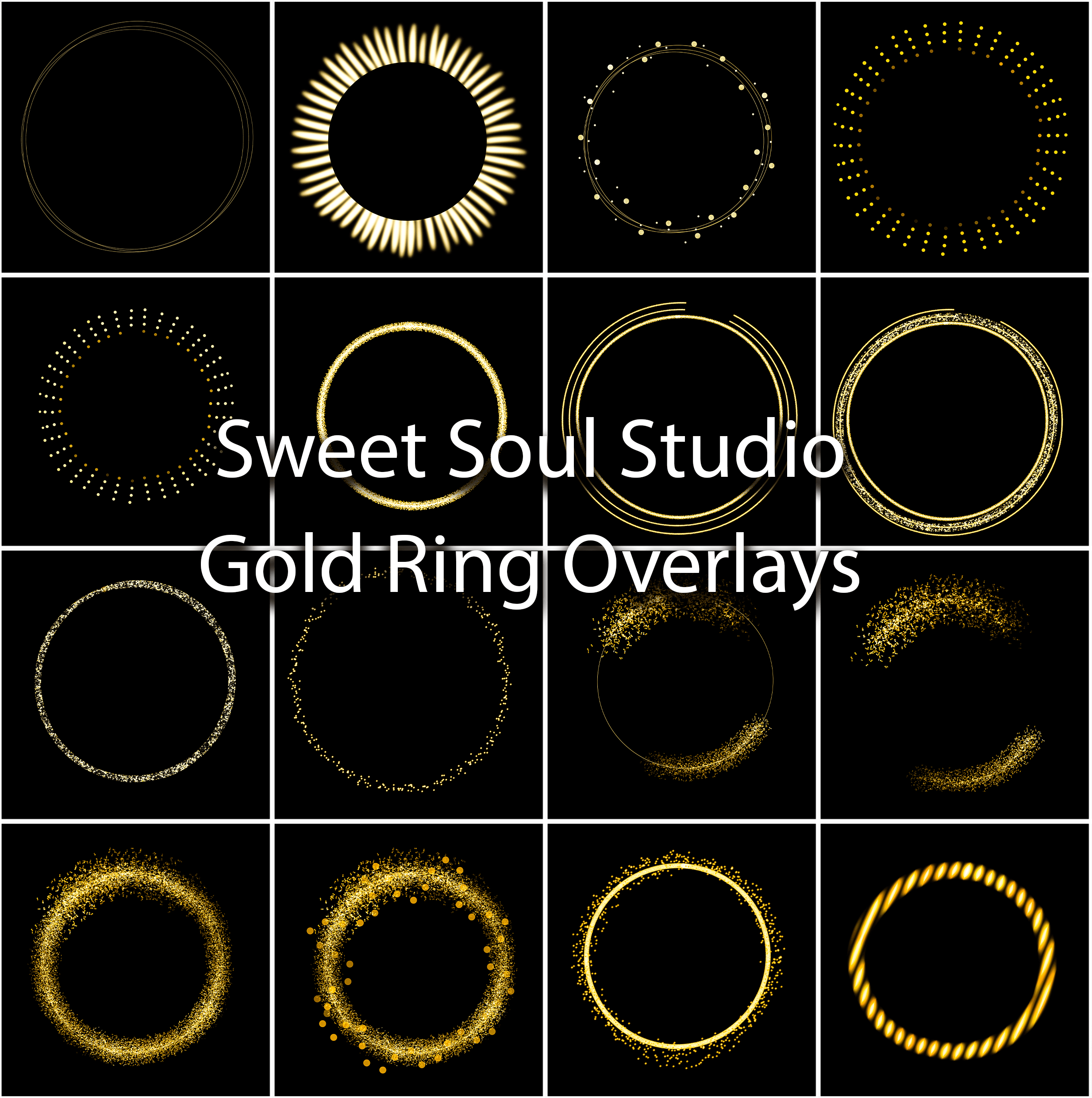 Gold Ring Overlays Sweet Soul Studio's